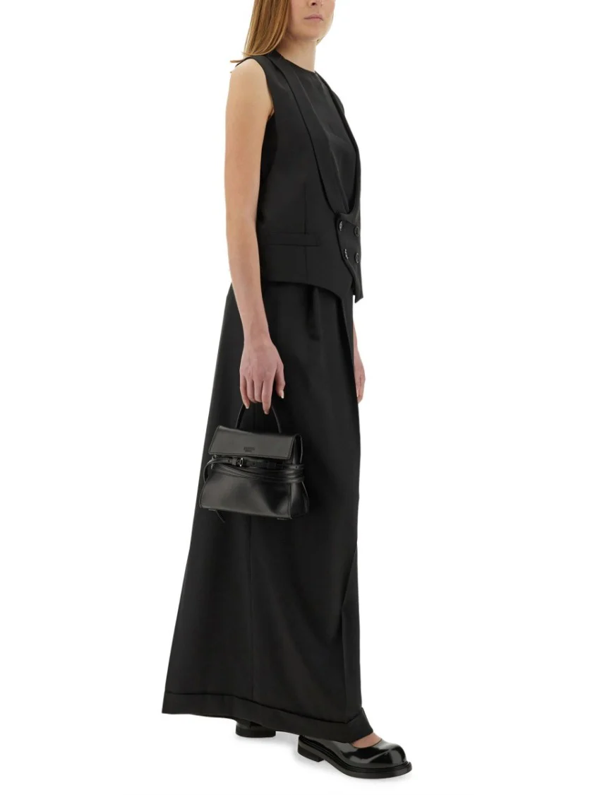 Black Virgin Wool Vest