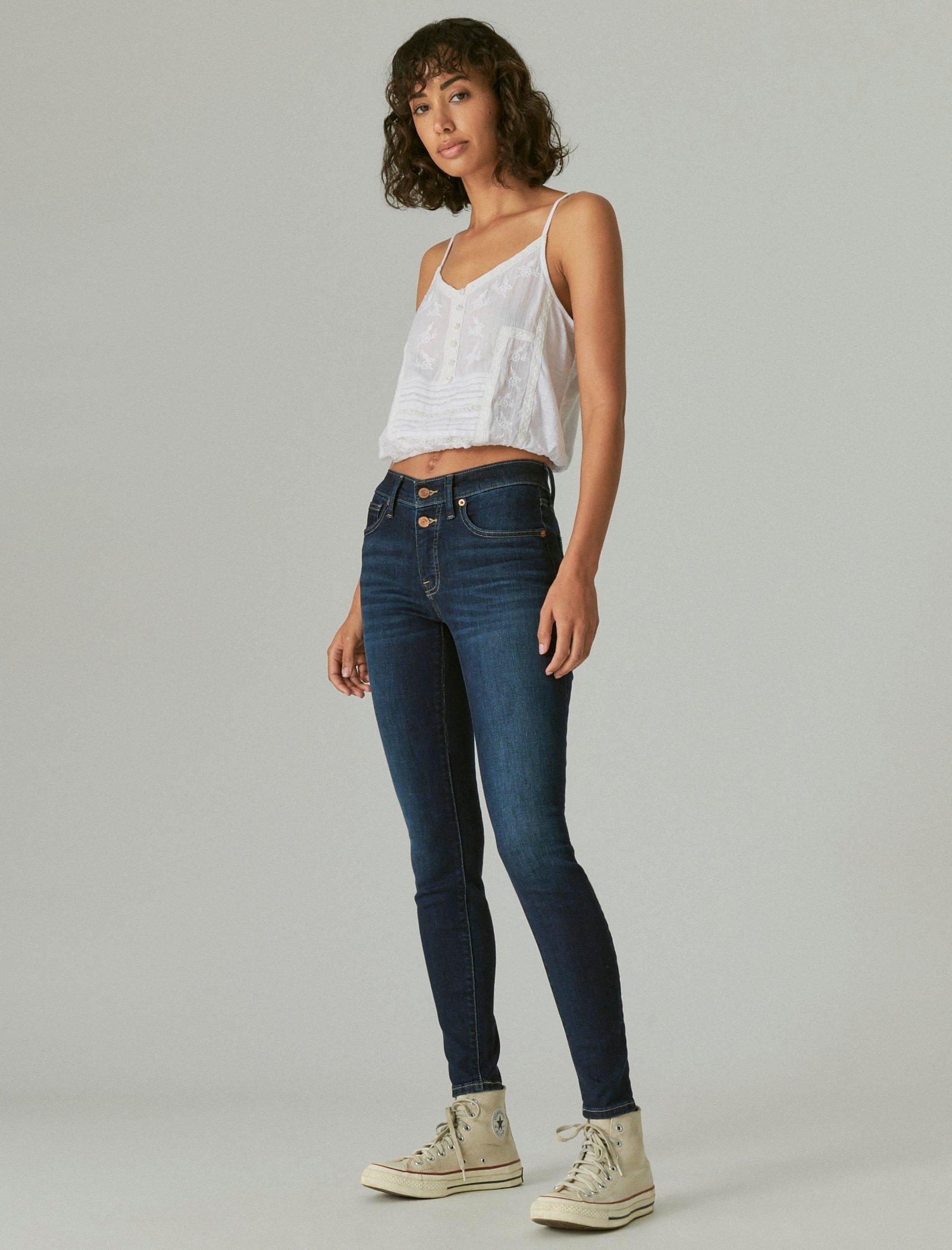 Lucky Brand Women's Mid Rise Ava Super Skinny