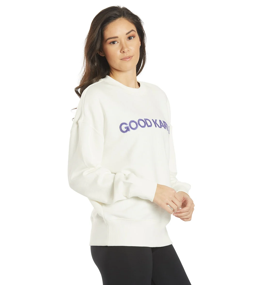 Spiritual Gangster Good Karma Relaxed Crewneck Pullover