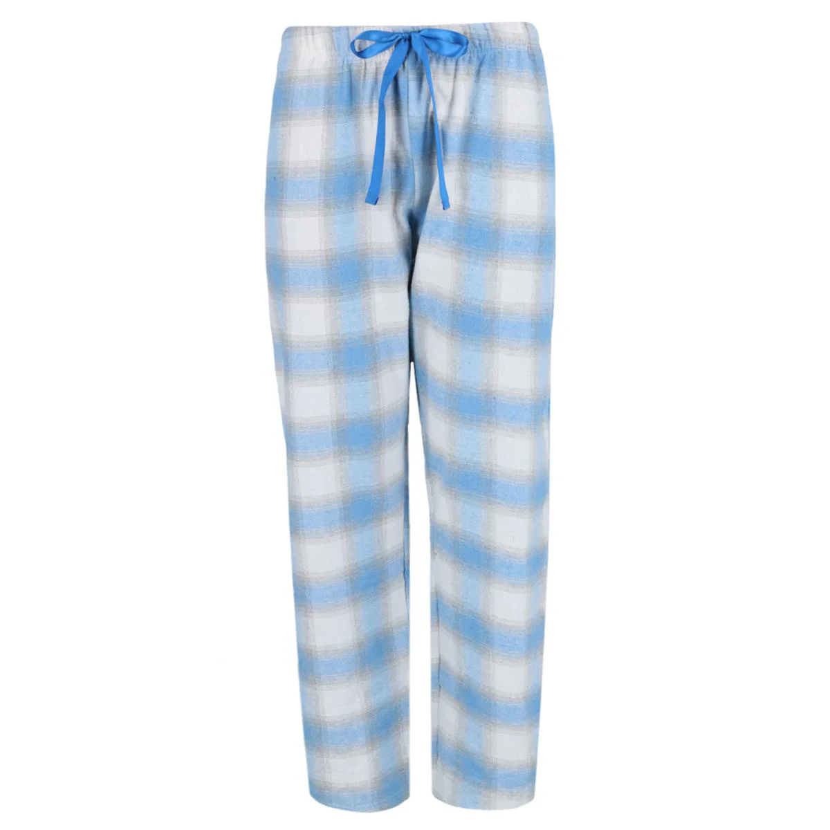 Women's Plaid Flannel Open Bottom Pants