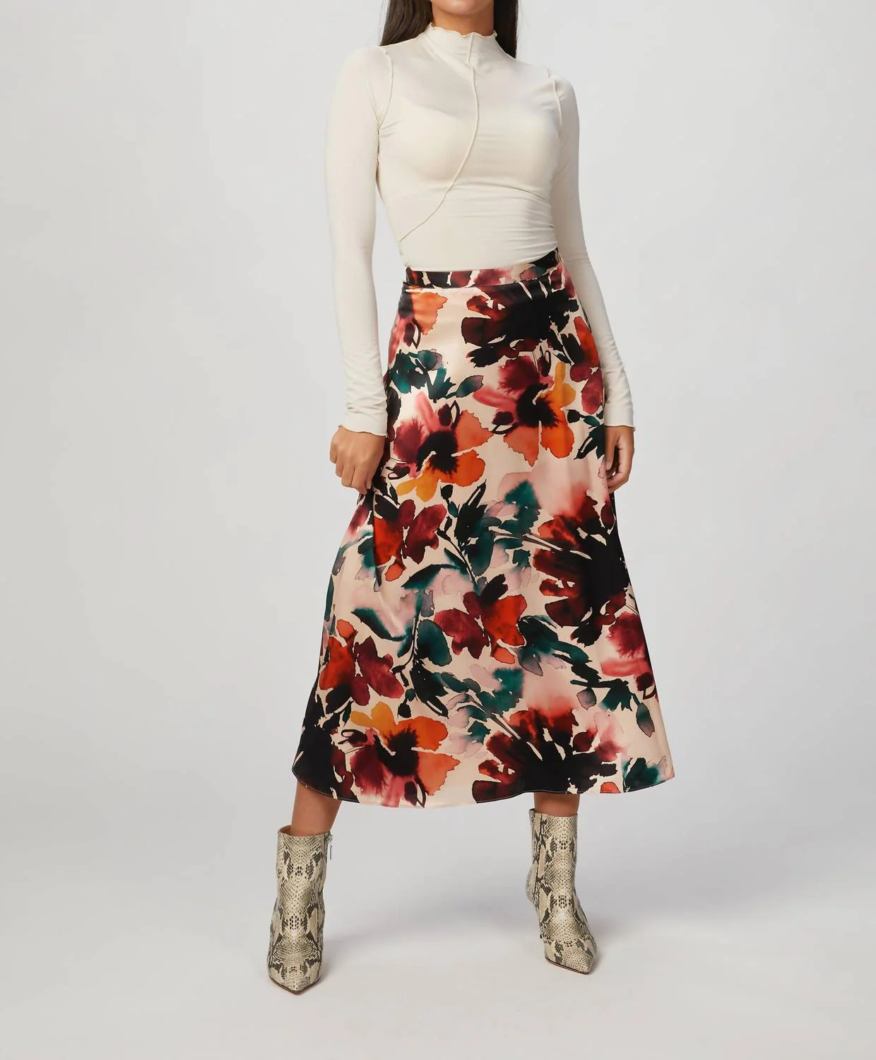 Winnie Skirt In Autumn Wildflowers