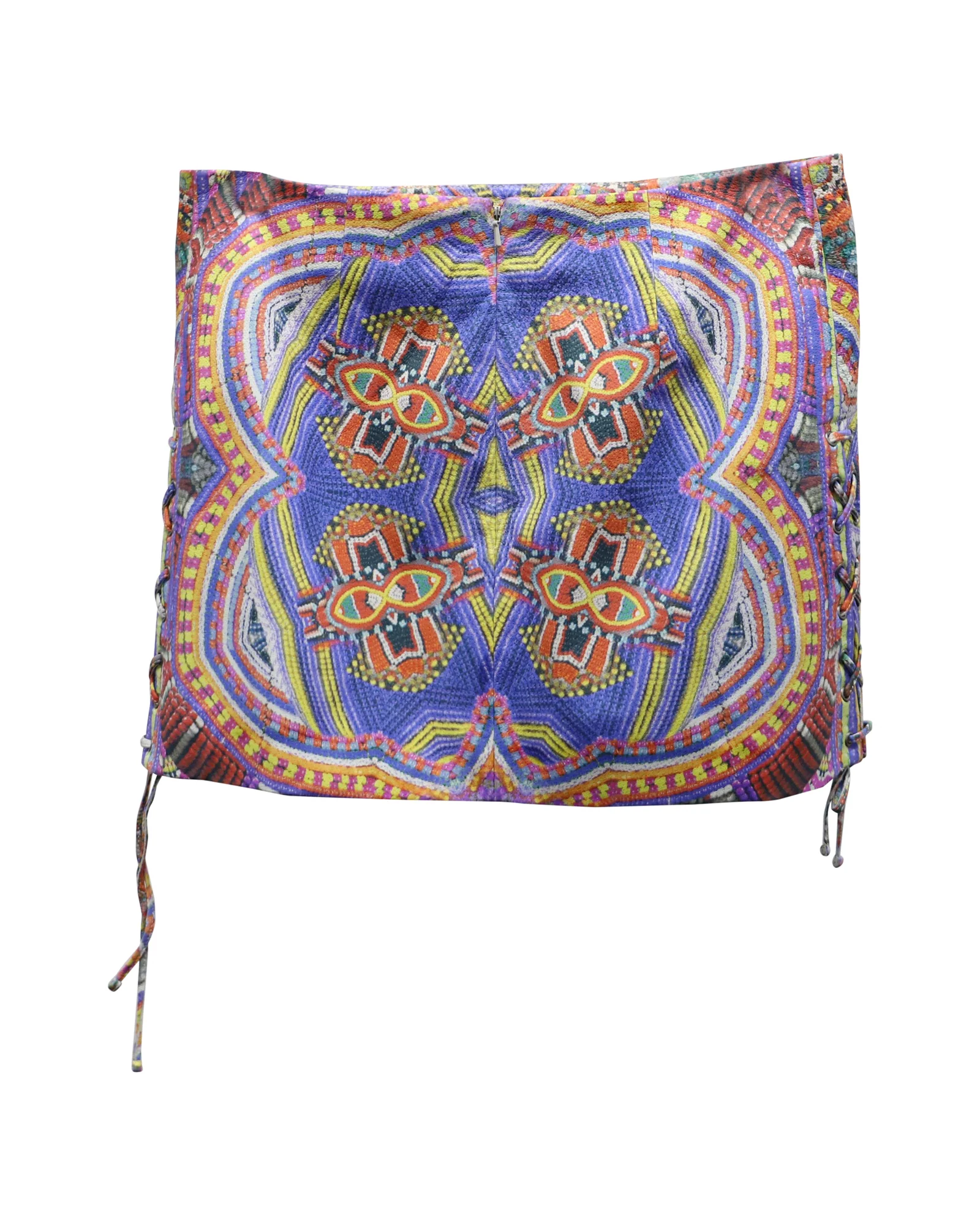 Camilla Geometric Print Mini Skirt in Multicolor Polyester