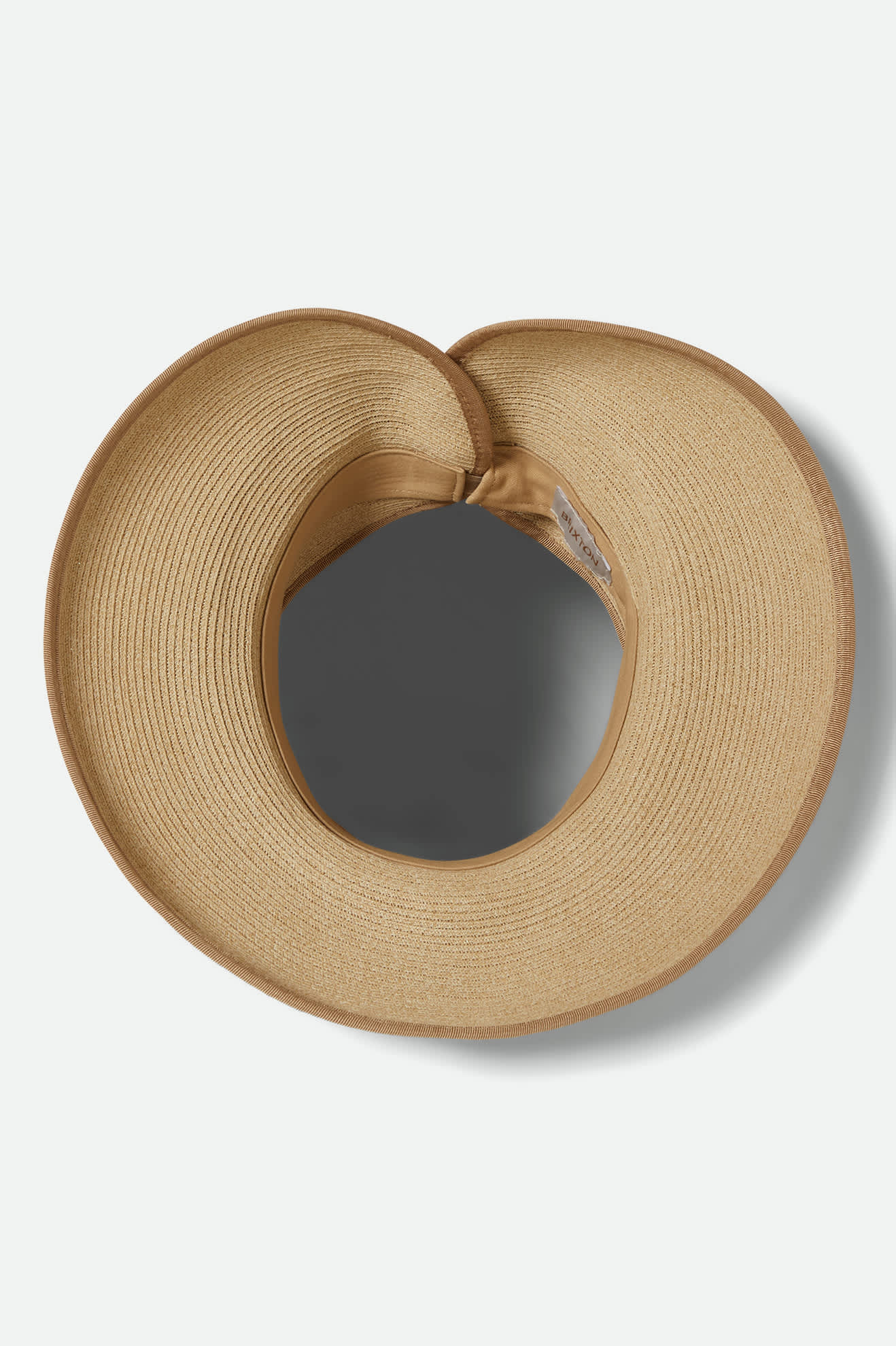 Ivy Packable Straw Visor - Tan