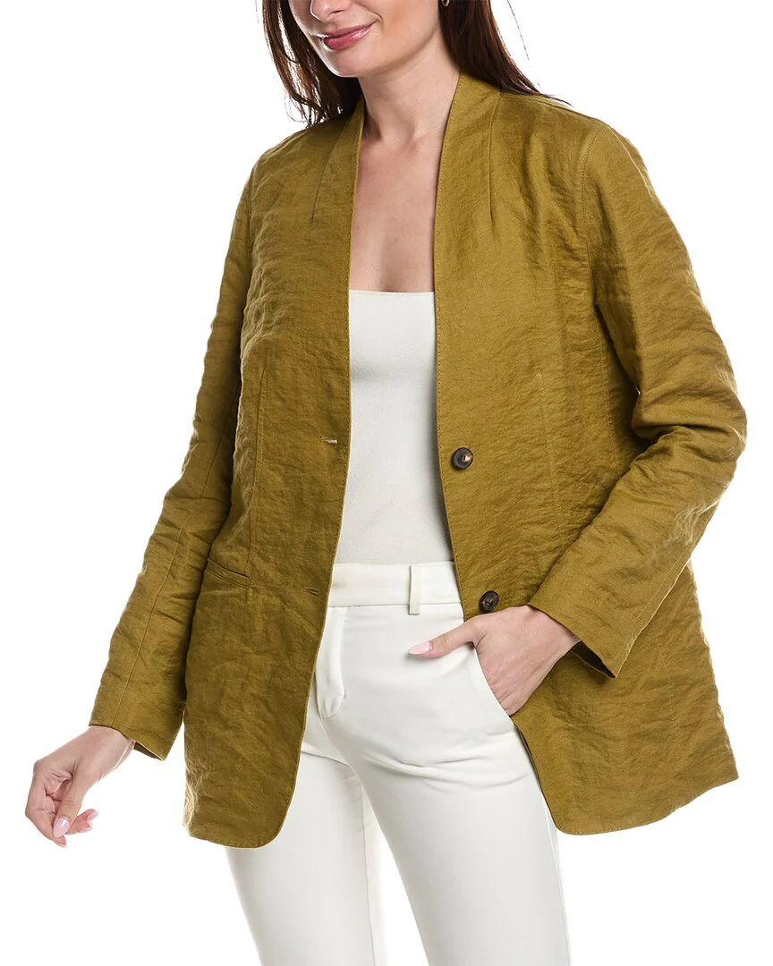Lafayette 148 New York Zeke Linen-Blend Blazer