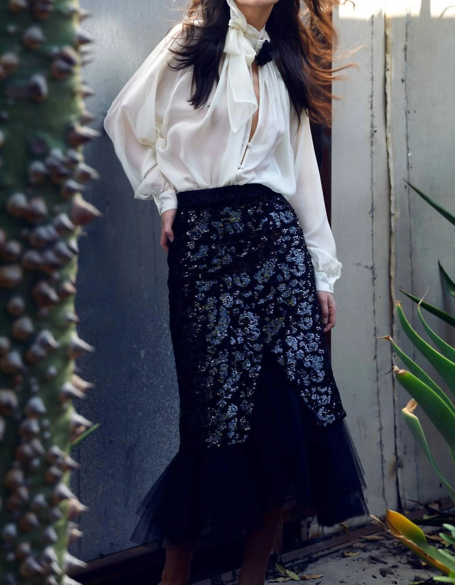 Extra Benjamin Skirt In Noir Cluster Shine