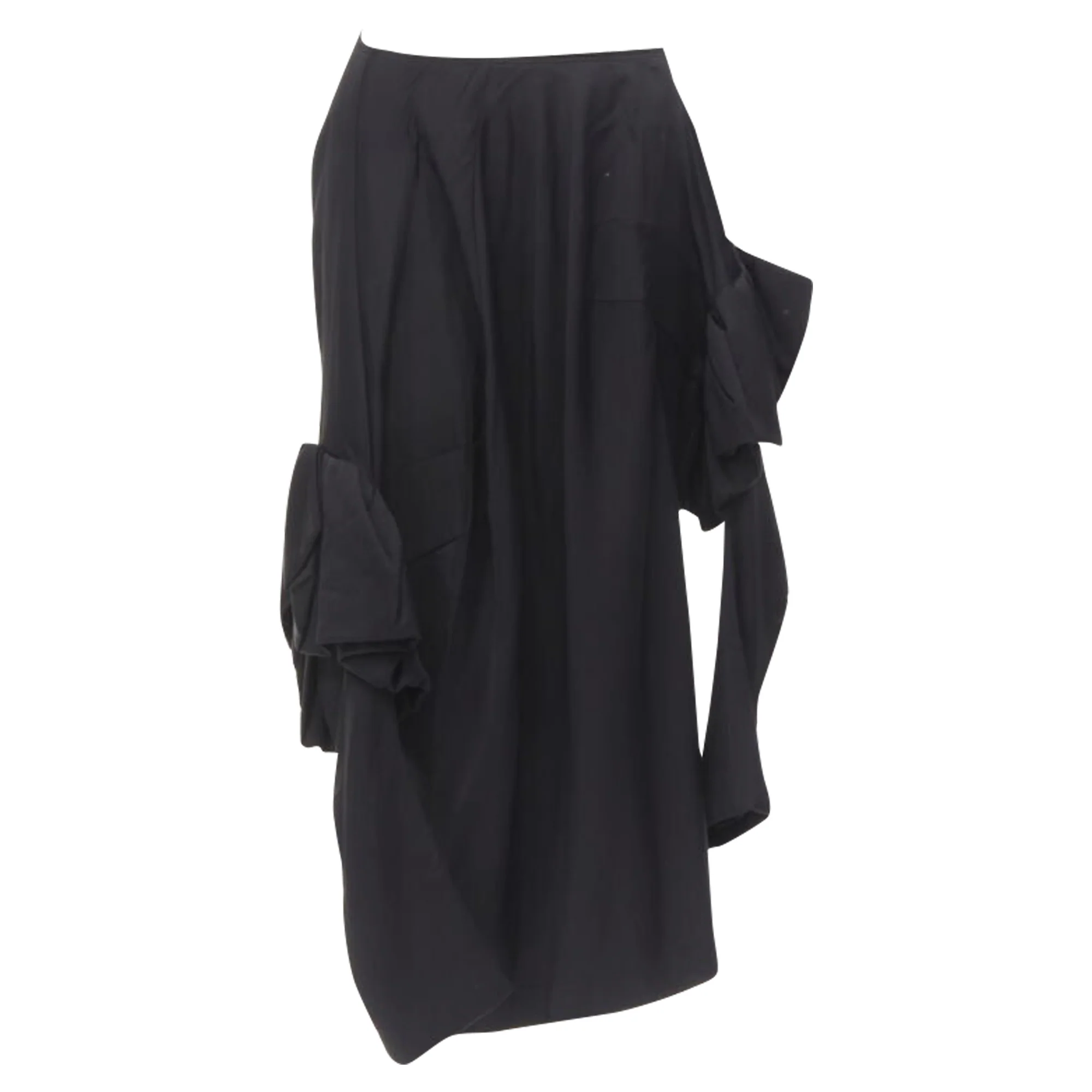 Comme Des Garcons rayon ruffle floral skirt