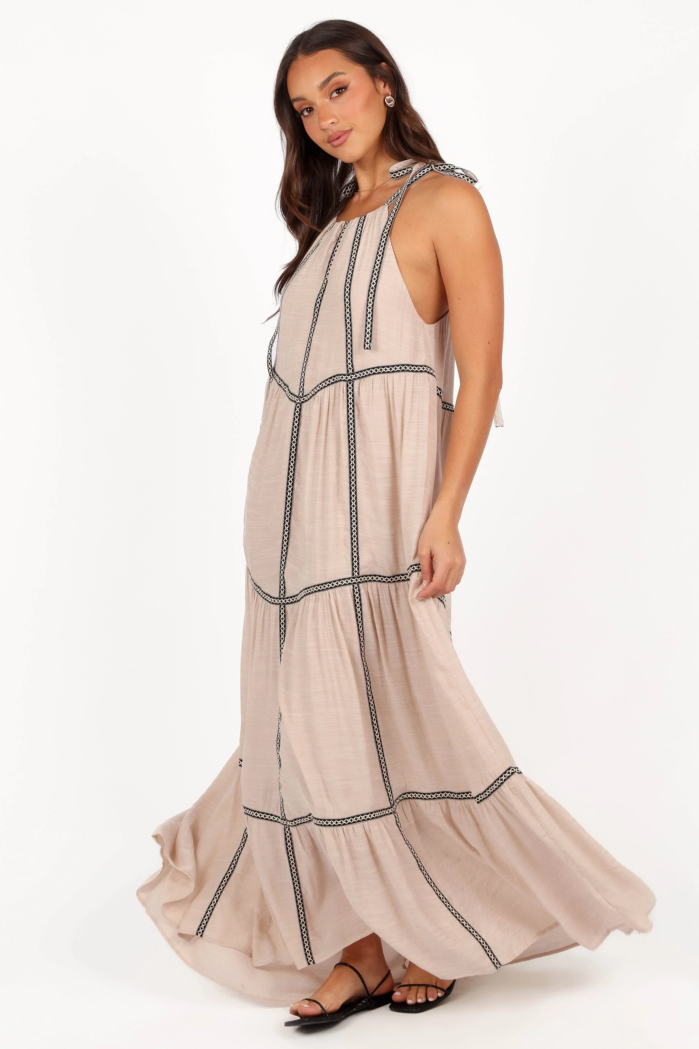 Volina Maxi Dress - Light Taupe