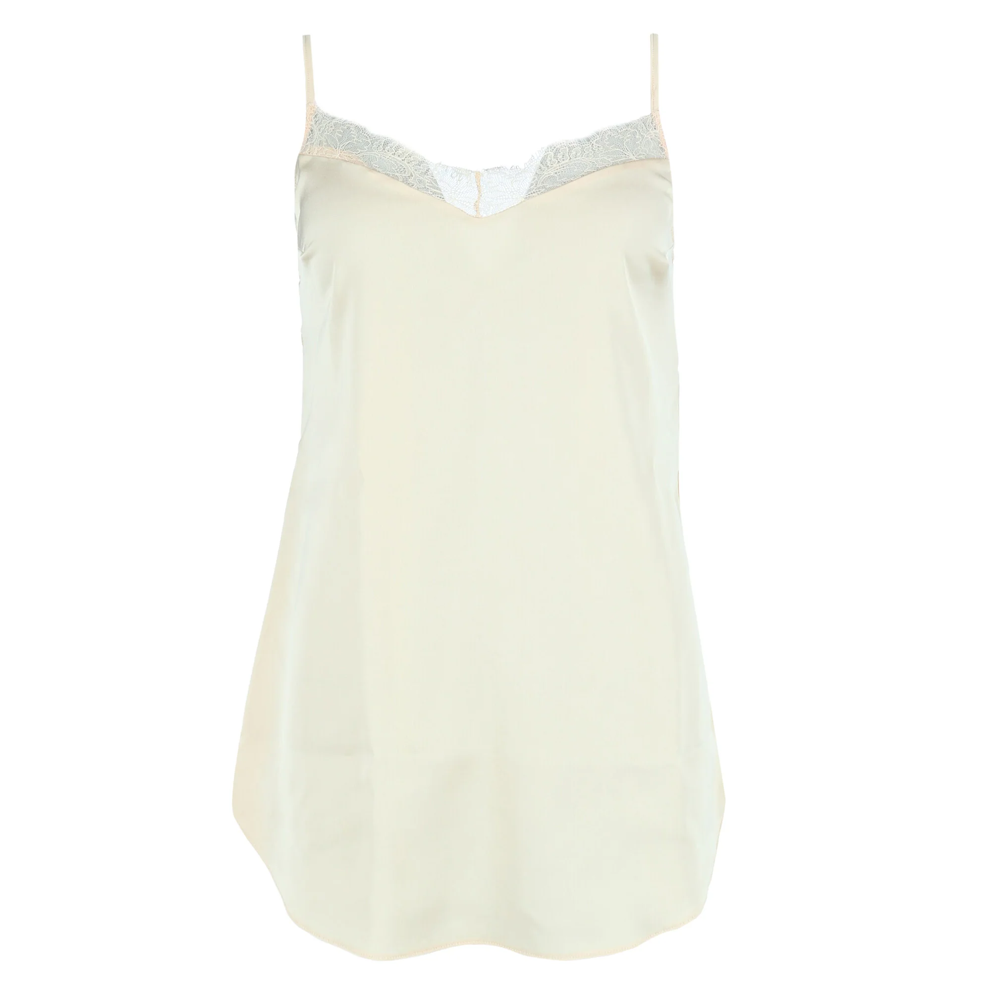 Women's Satin Slip Nightgown with Lace