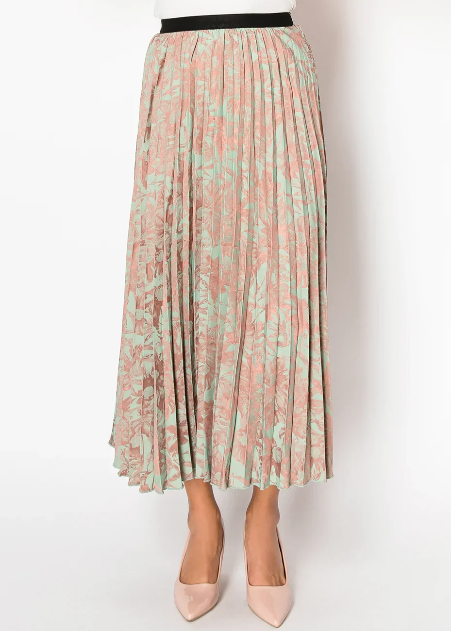 Blush Garden Midi Skirt