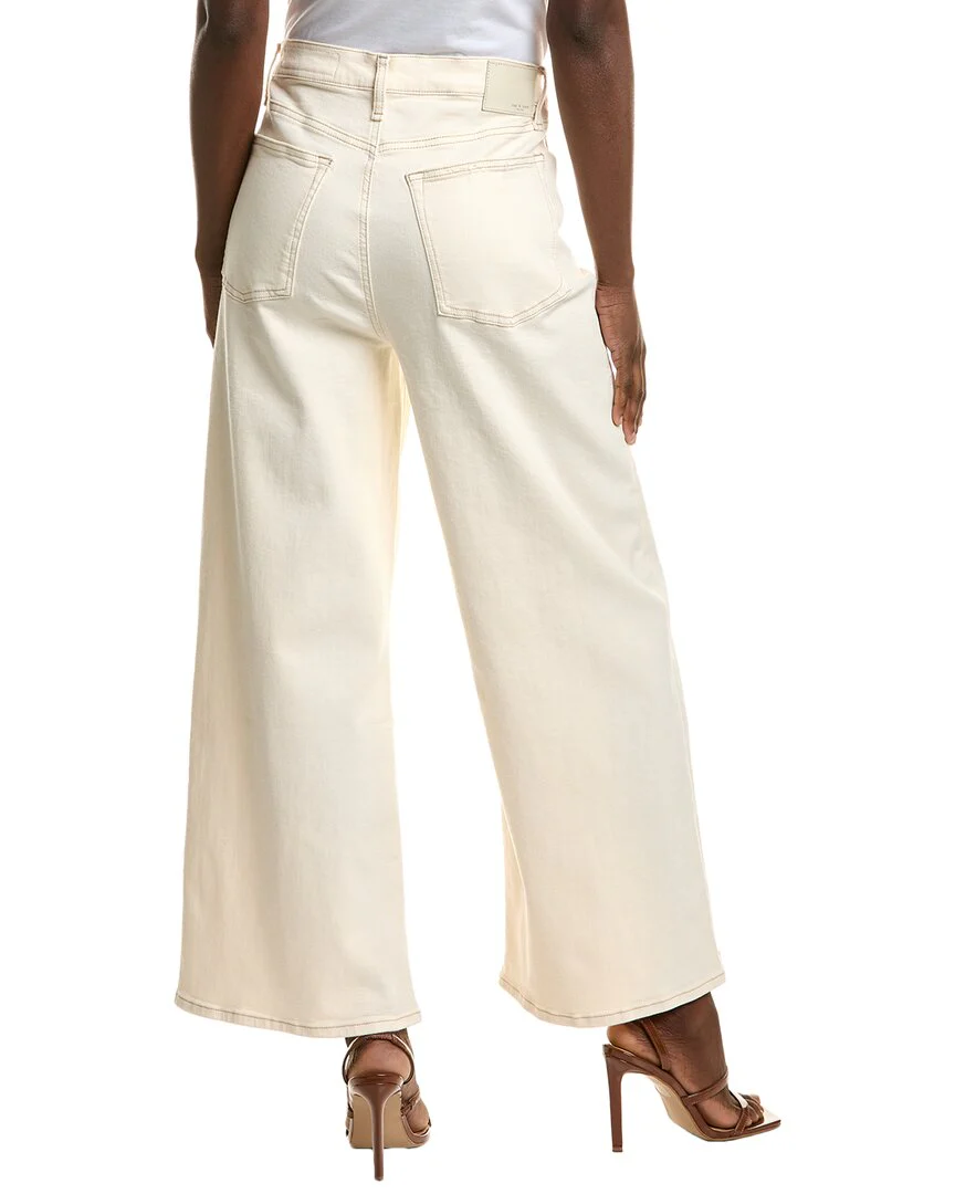 rag & bone Sofie Flexi Ecru Ultra High-Rise Wide Leg Jean