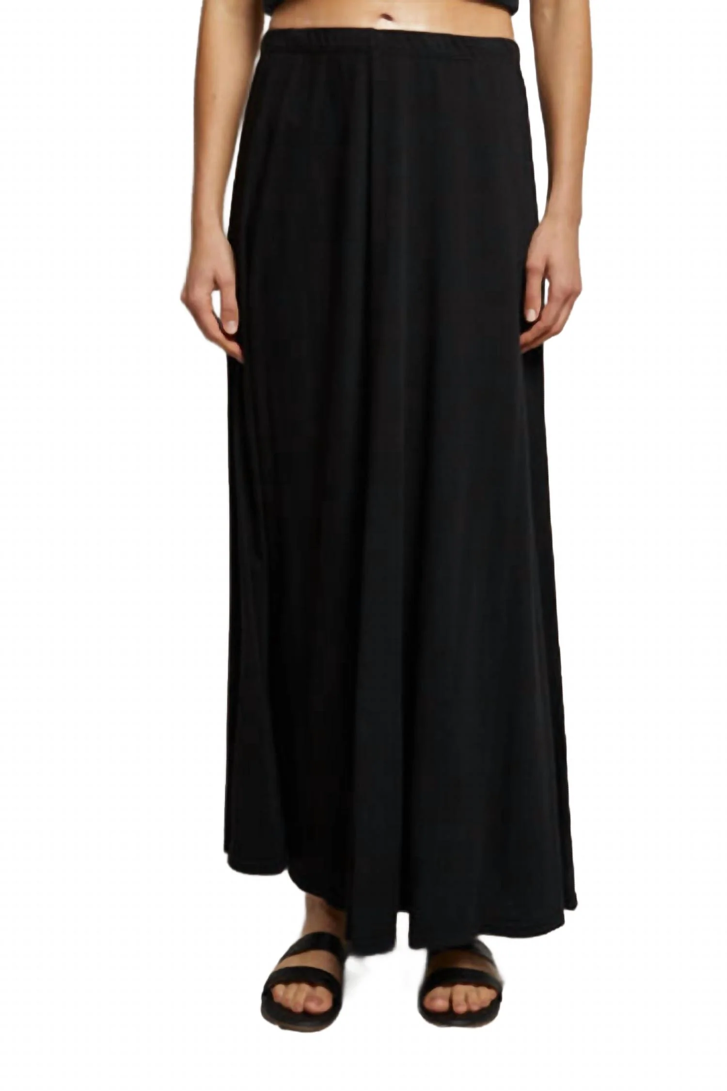 Amy Supimacotton Skirt In True Black