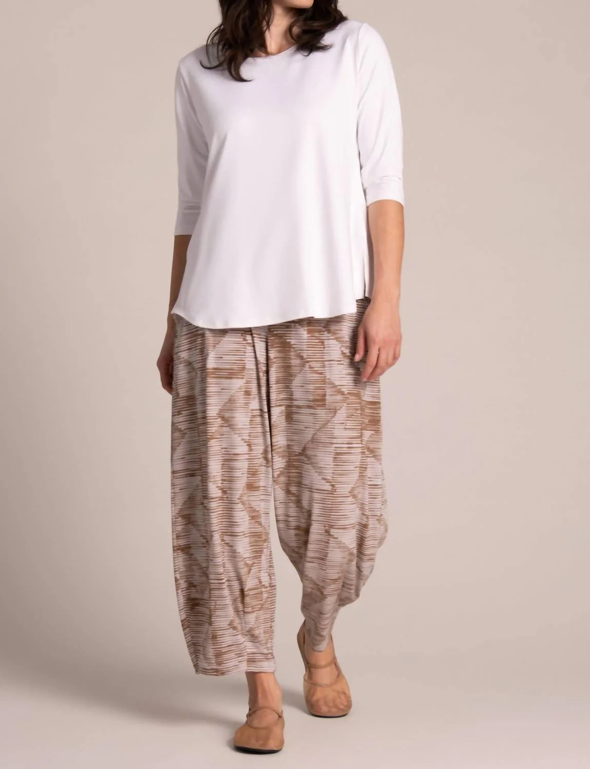 Narrow Lantern Pants In Batista