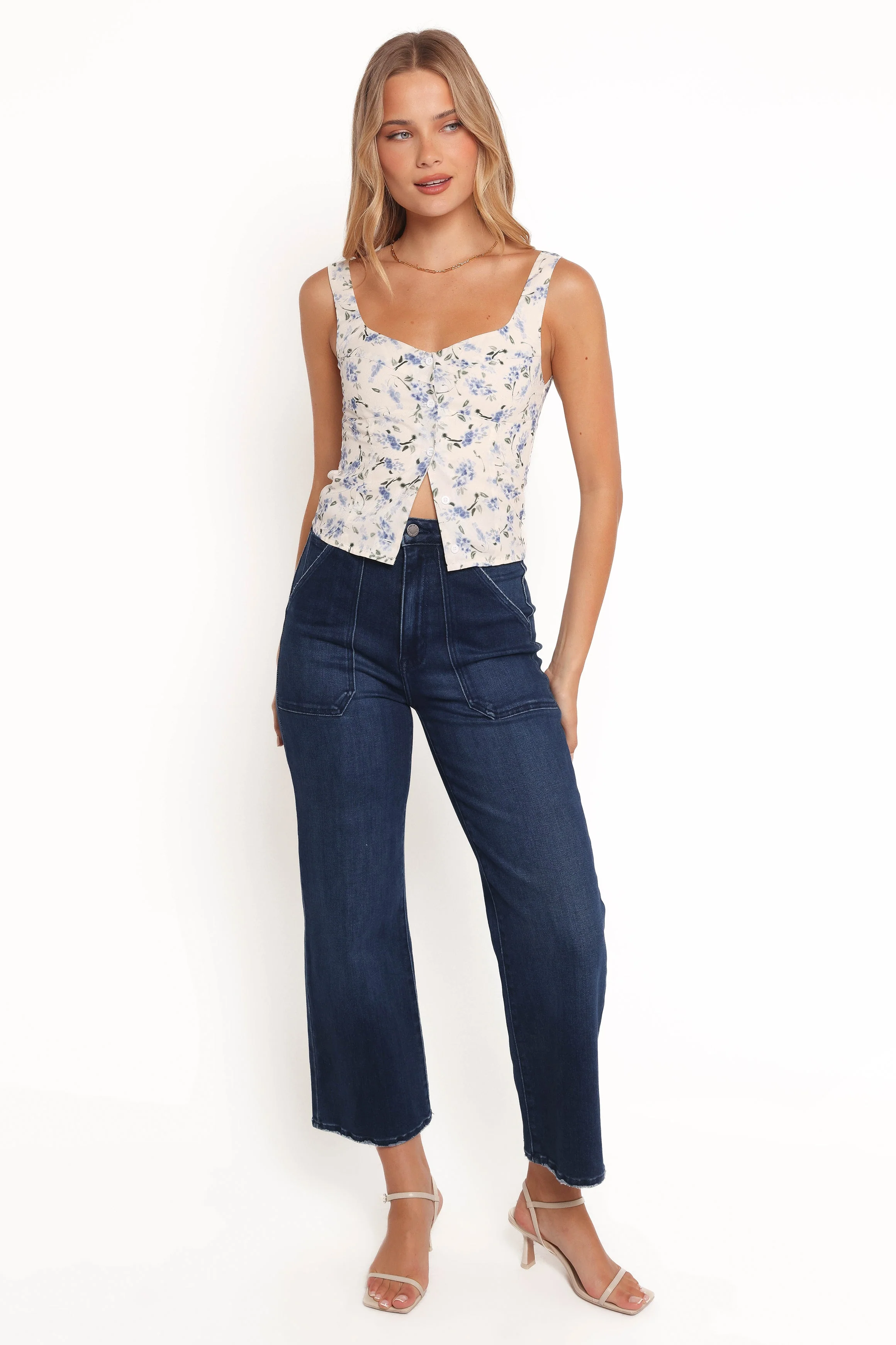 Jia Top - Ivory Floral