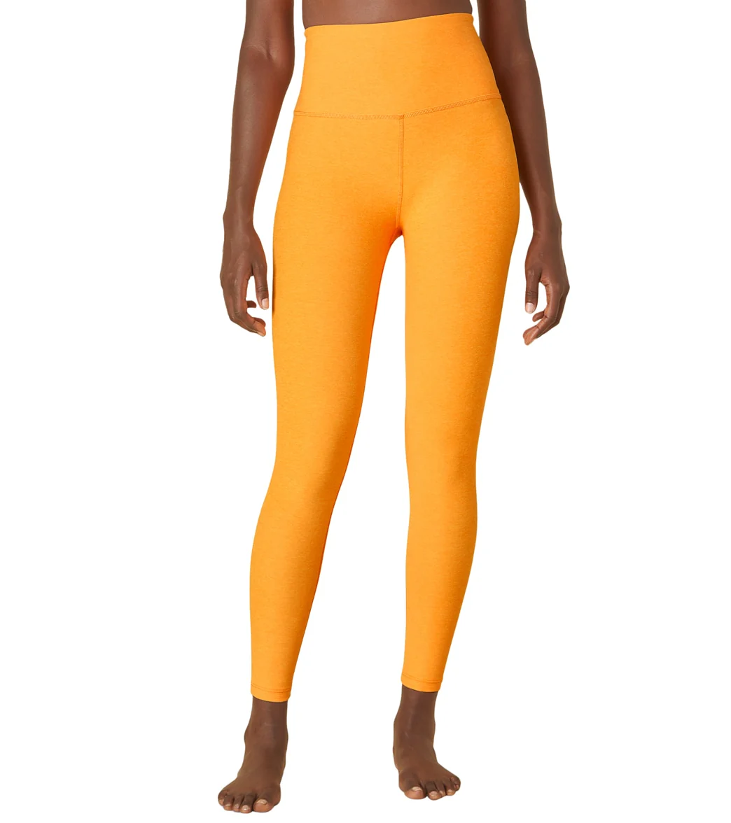 Beyond Yoga Spacedye High Waisted Caught In The Midi 7/8 Yoga Leggings Mango Pop Heather