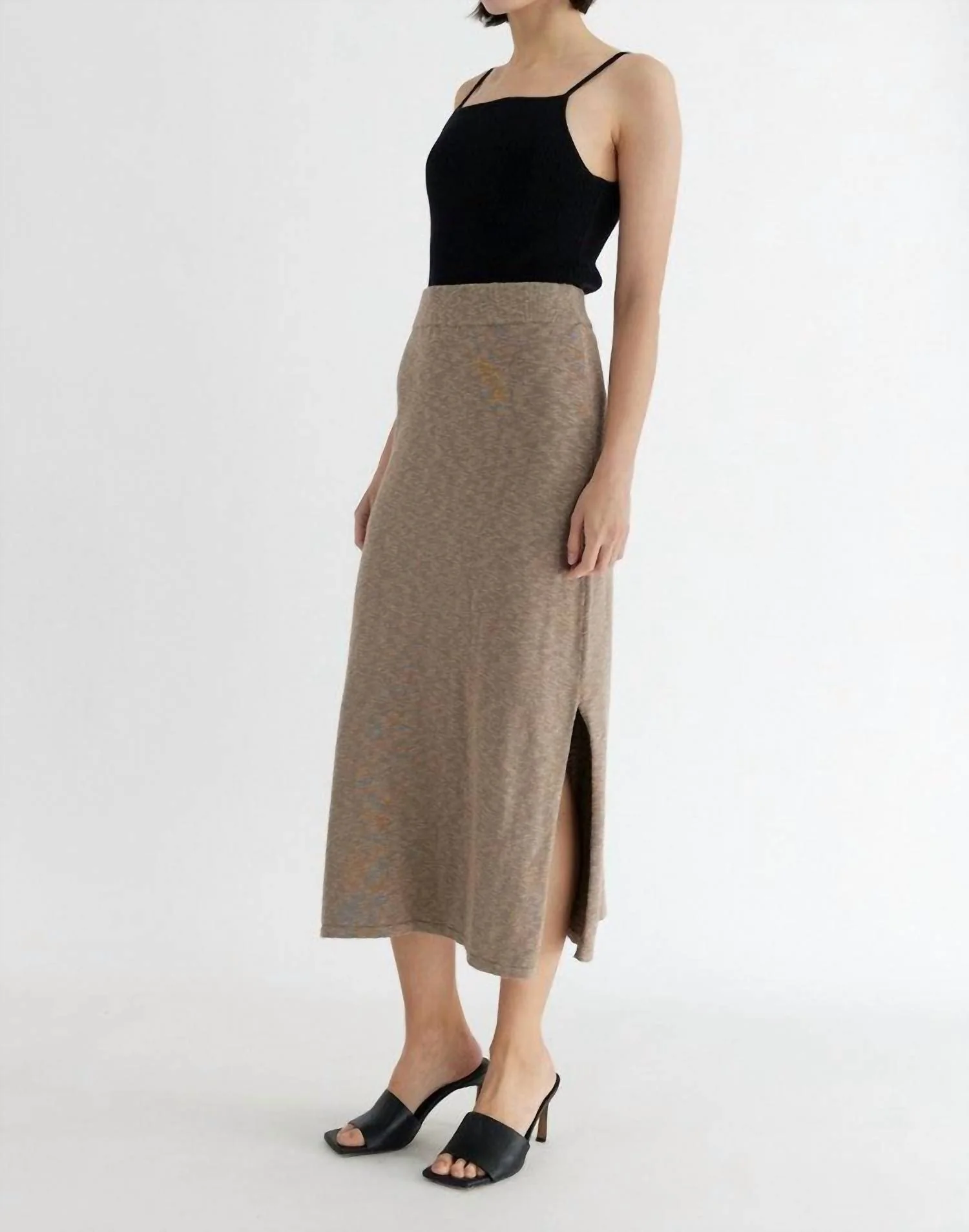 The Rosey Skirt In Taupe