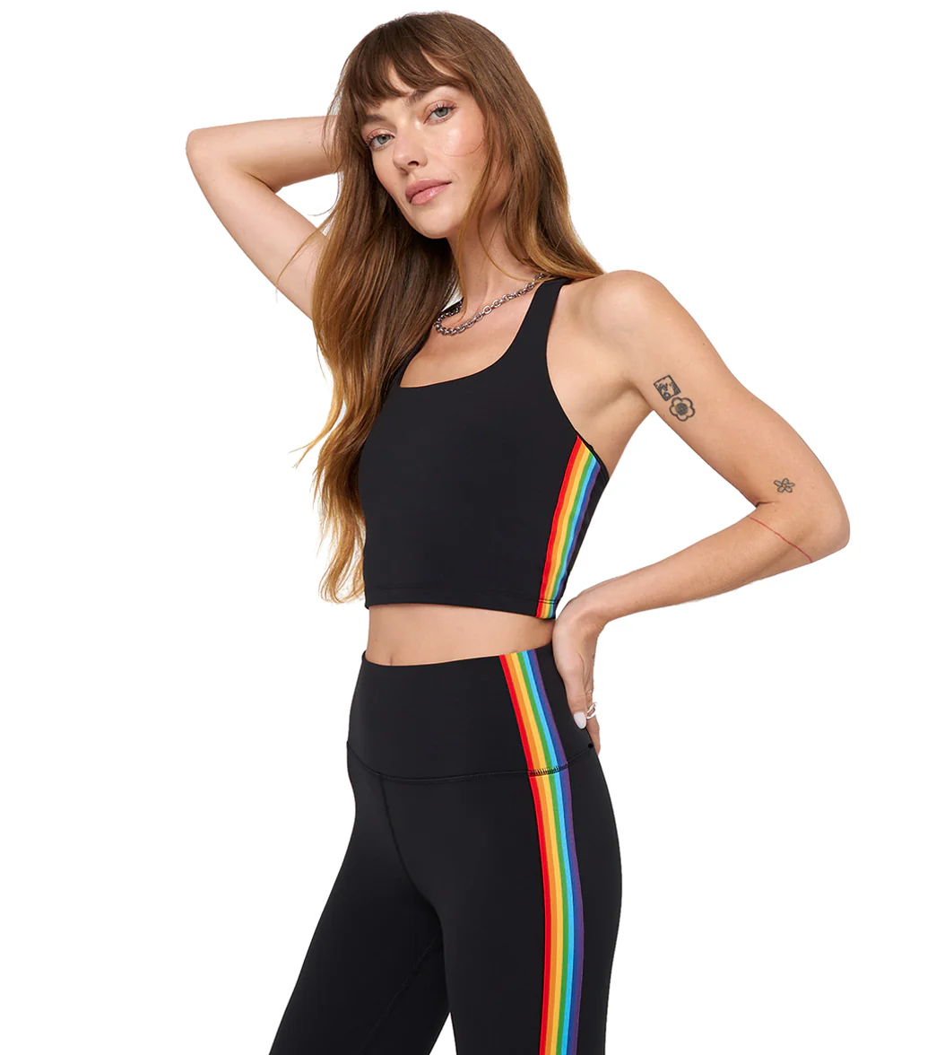 Spiritual Gangster Rainbow Shakti Crop Tank
