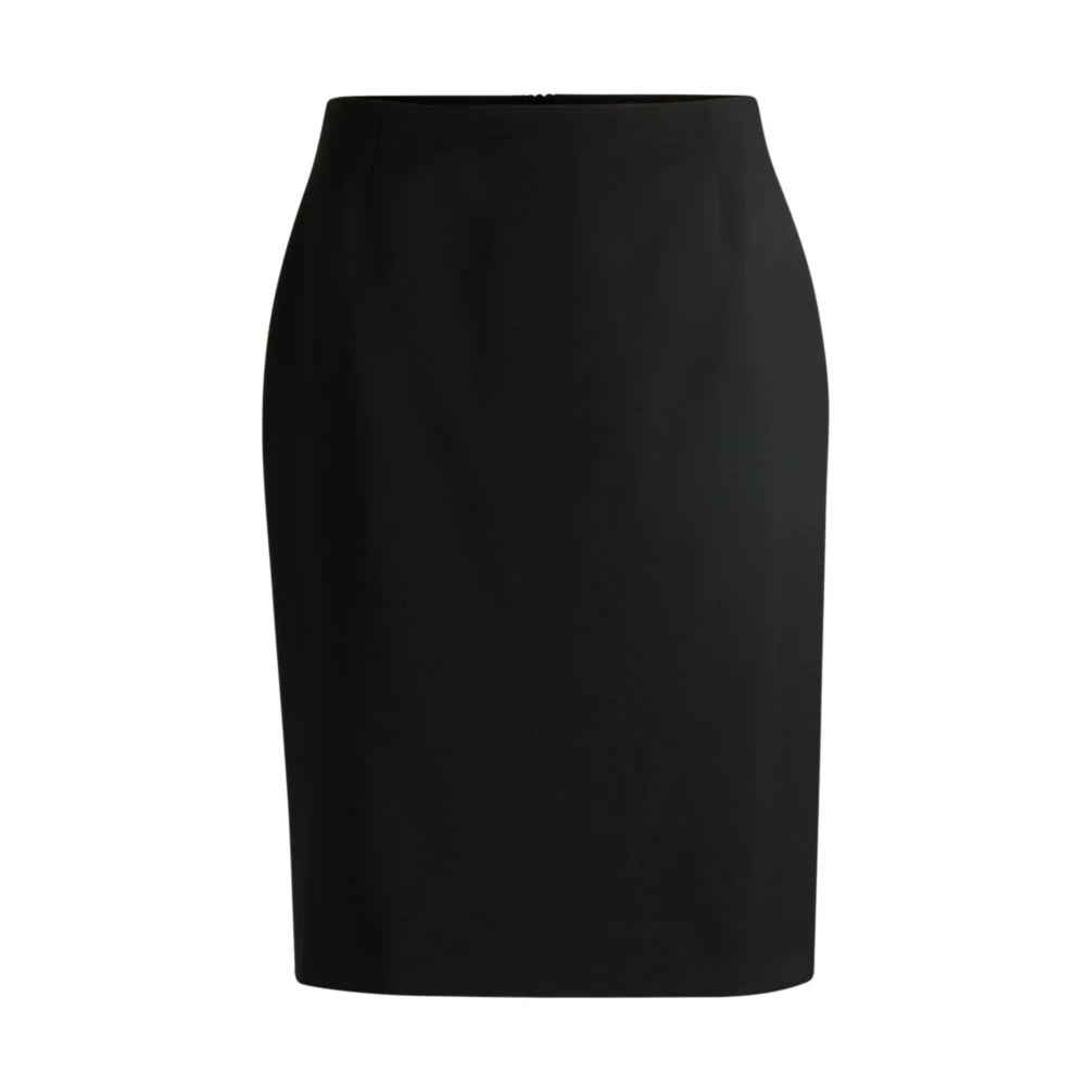 Slim-fit pencil skirt in virgin wool