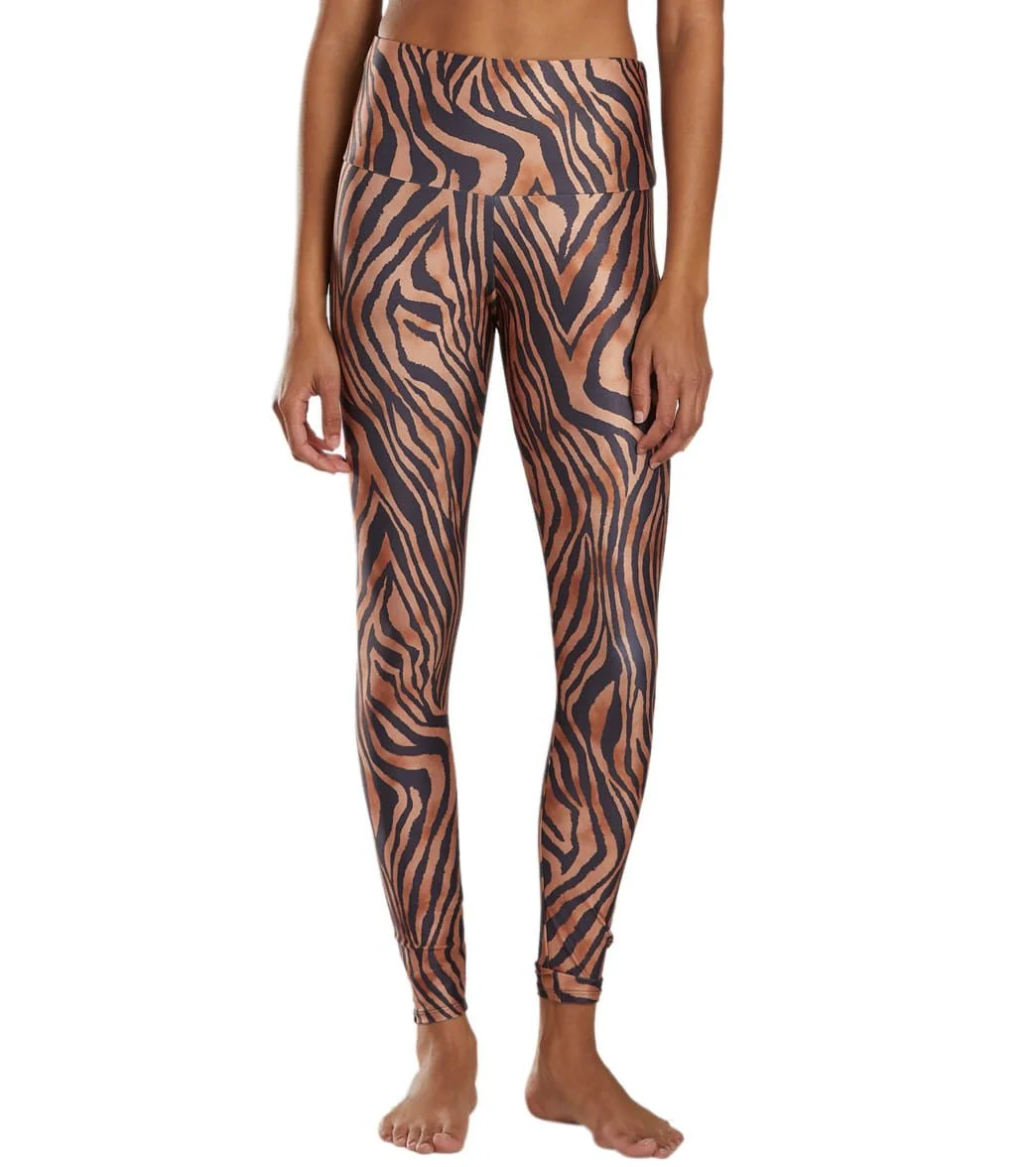 Onzie High Waisted Yoga Leggings Tiger