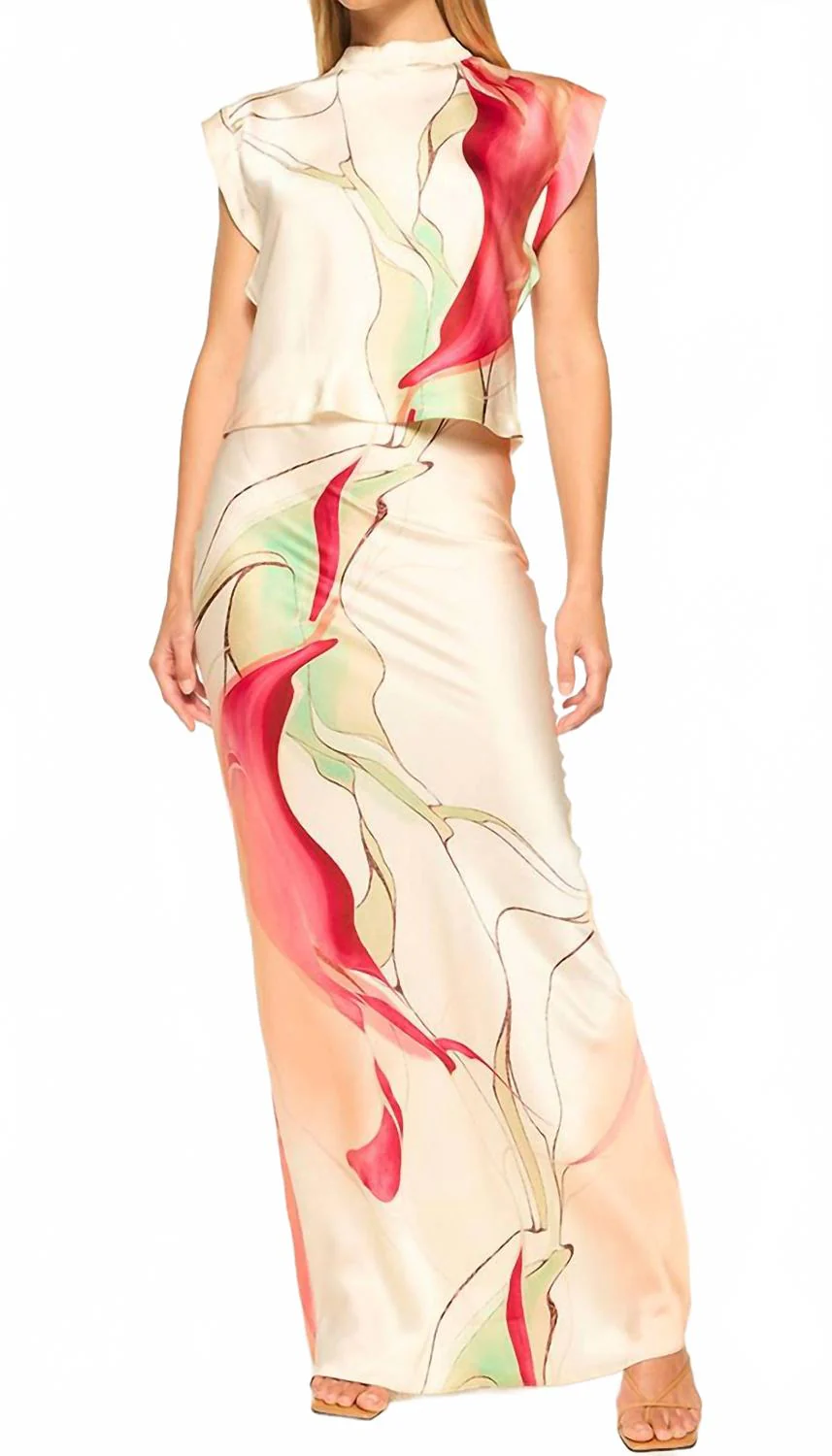 Sierra Skirt In Divine Marble