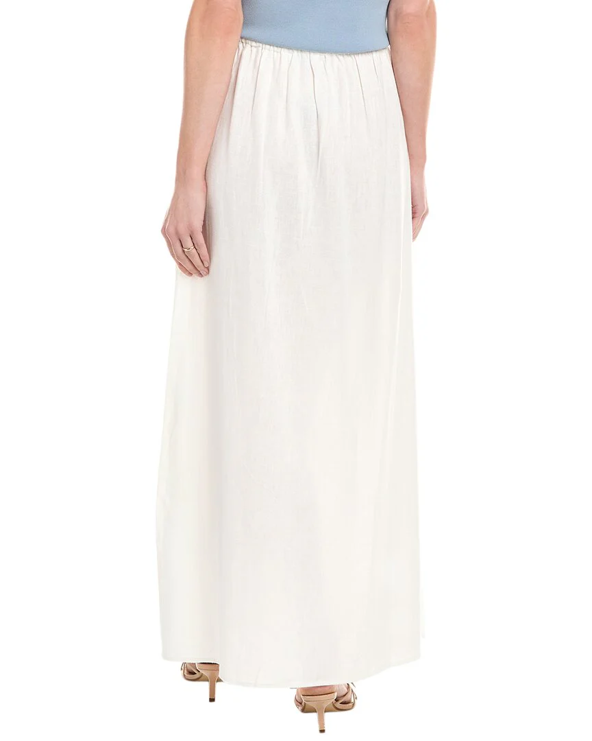 WeWoreWhat Linen-Blend Midi Skirt
