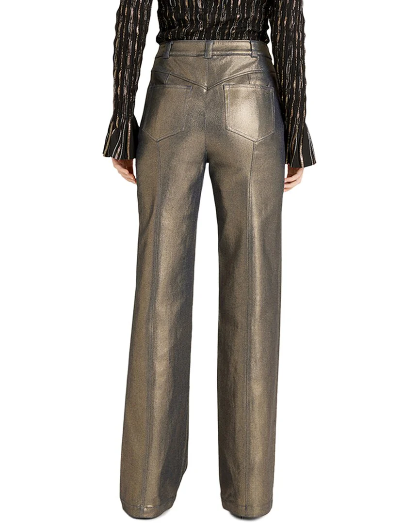 Cinq à Sept Gold Coated Francine Pant
