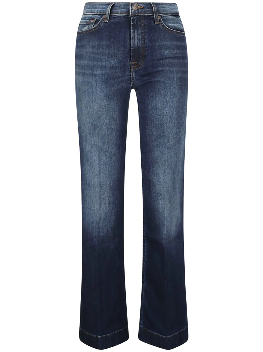 Straight-Leg Jeans With Slightly Flared Hem