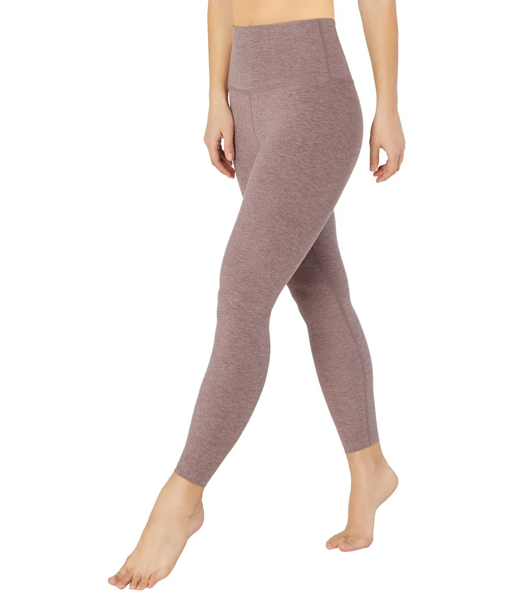 Beyond Yoga Spacedye High Waisted Caught In The Midi 7/8 Yoga Leggings Dusty Mauve/Lilac Luster