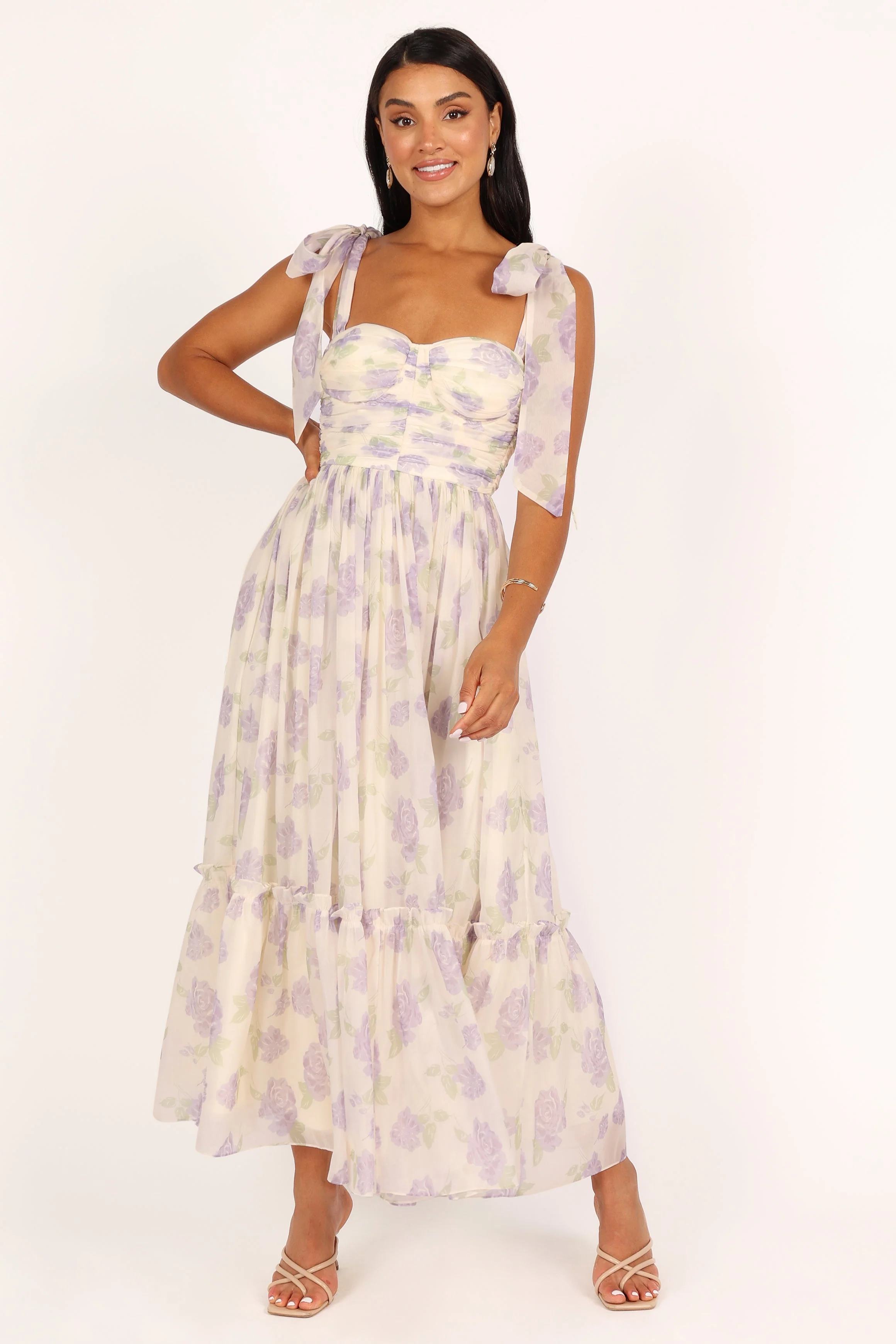 Floret Midi Dress - Lavender