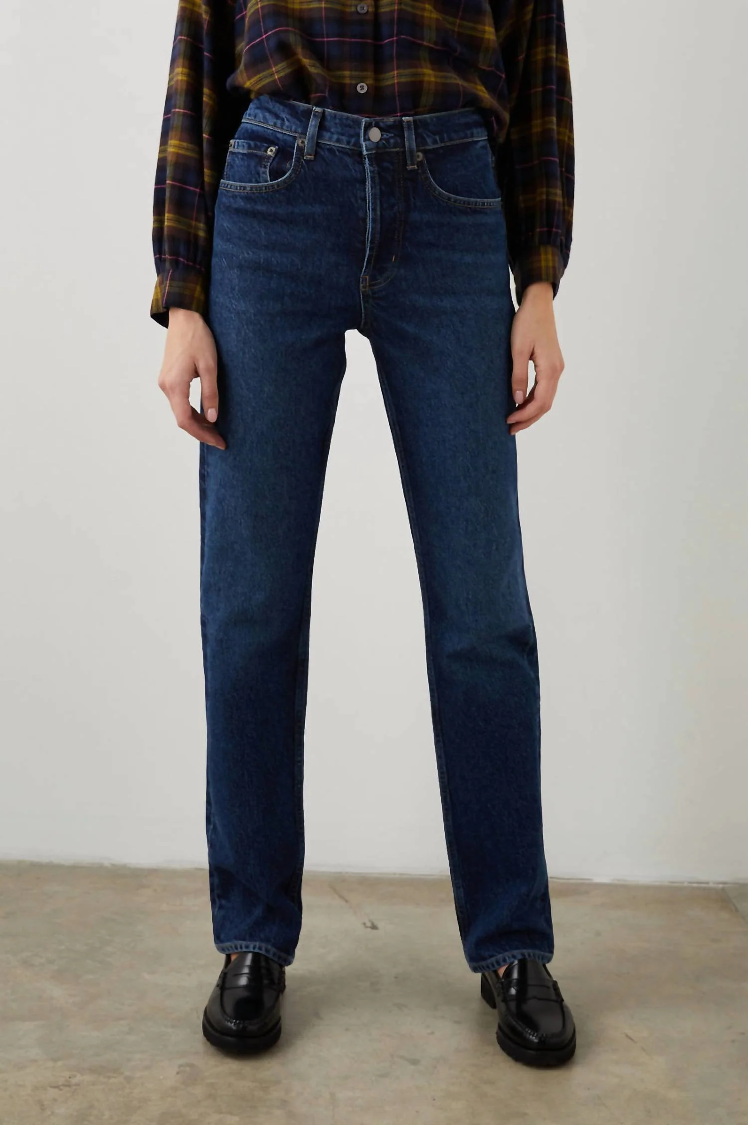 Topanga Straight Jeans In Collegiate Blue