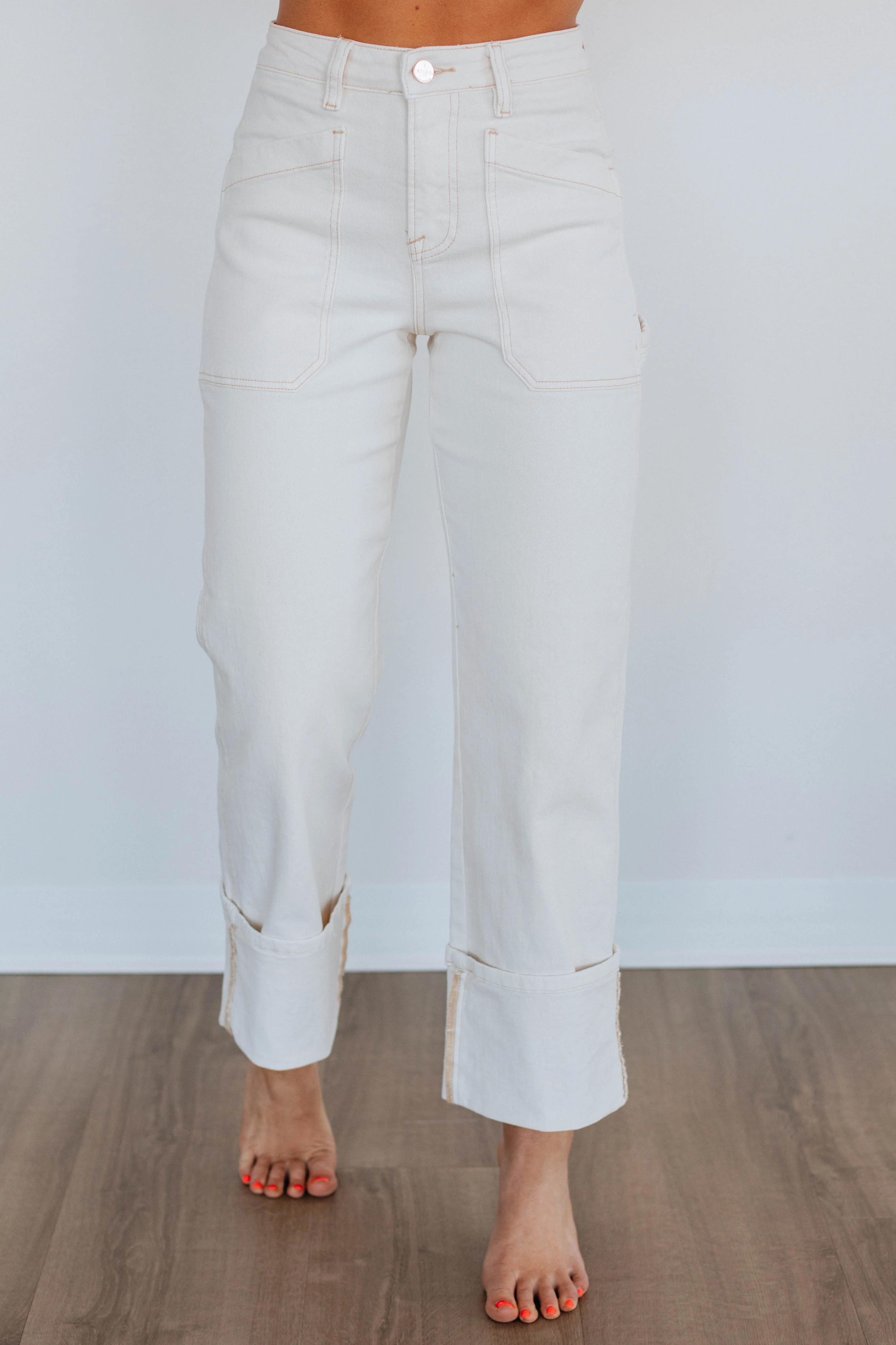 Erin Risen Jeans - Cream