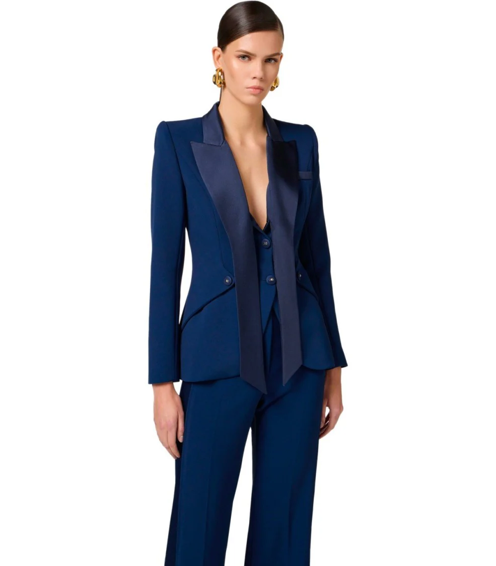 Oltremare Crepe Smoking Jacket