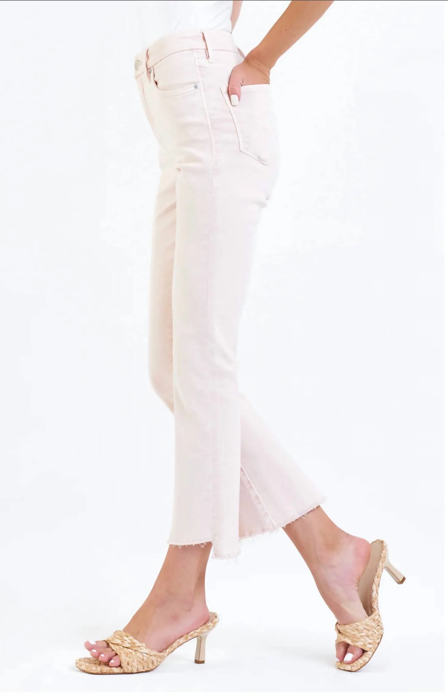 Jeanne Jeans In Heavenly Pink
