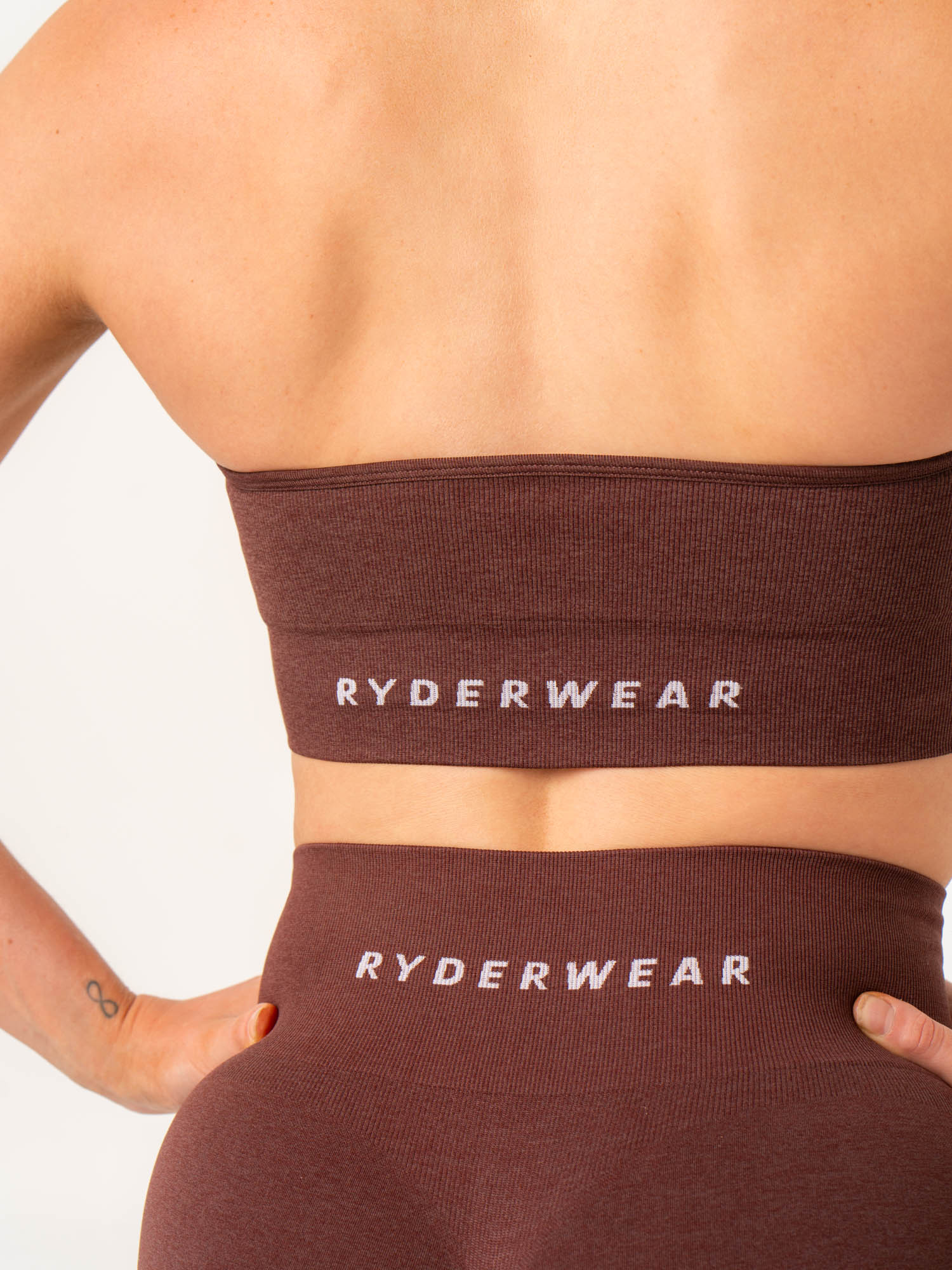 Contour Halter Bra - Chocolate Marl