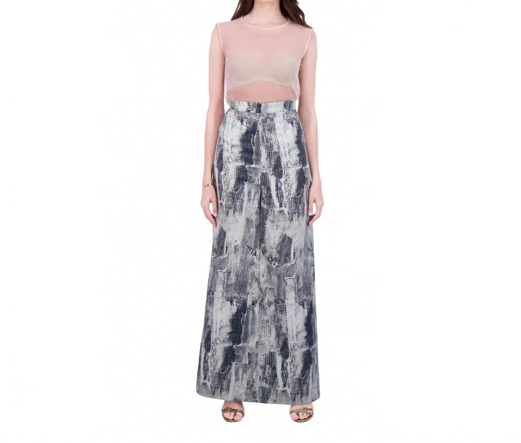 Boundless Pant-Skirt In Frosted Stone