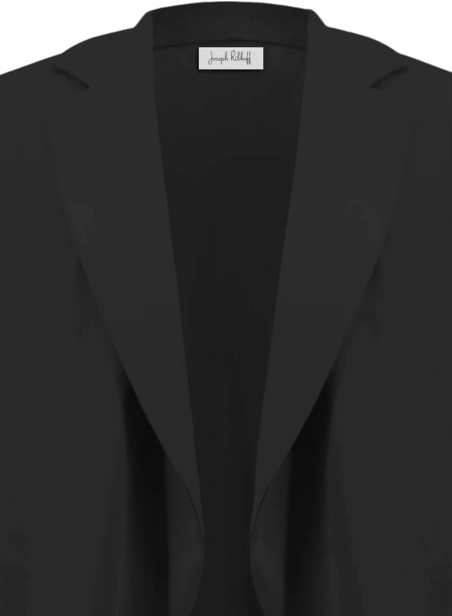 Women's Eggshell Flared Open Blazer In Black