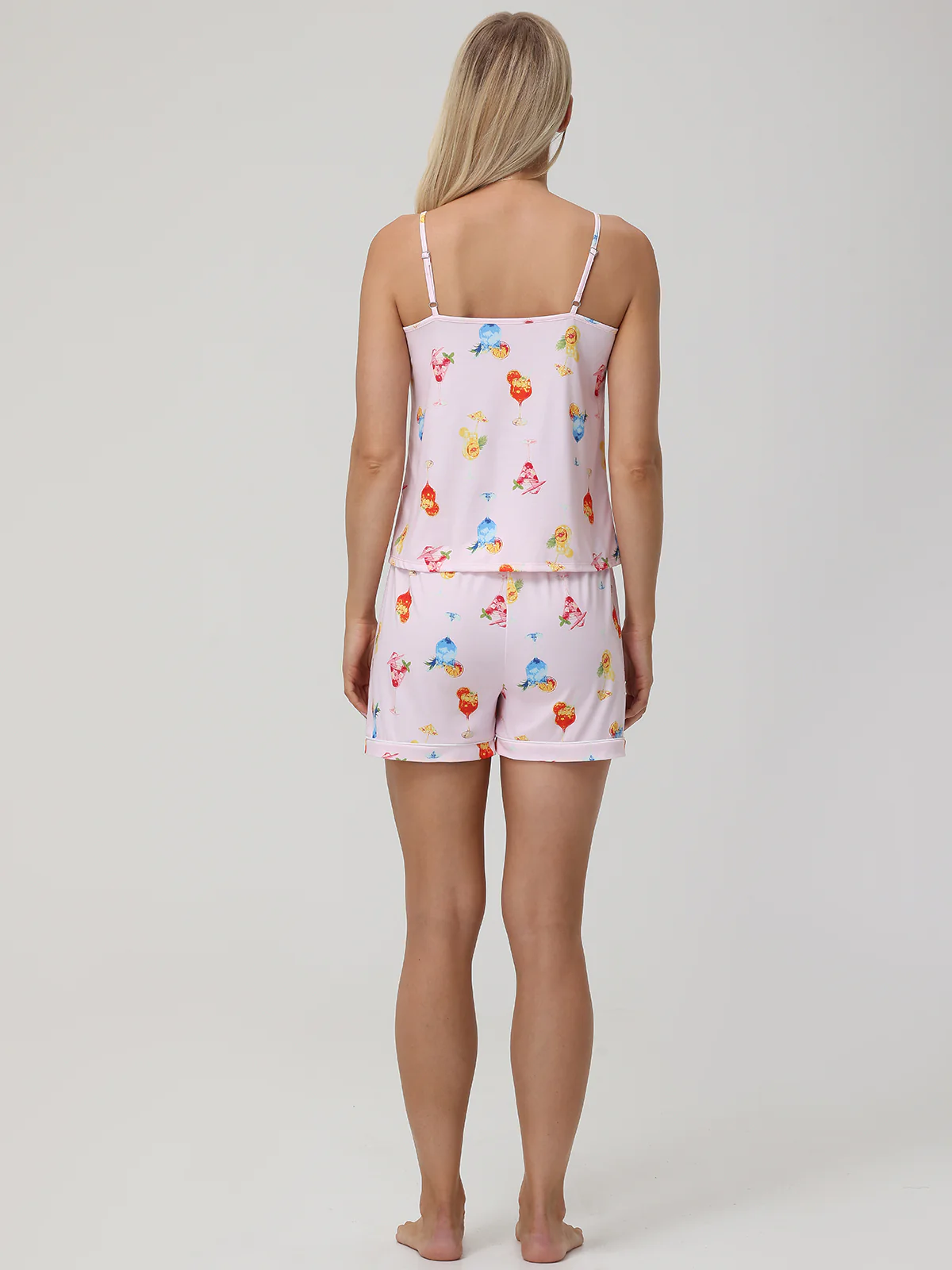 Cocktail Print Cami Short Pajama Set