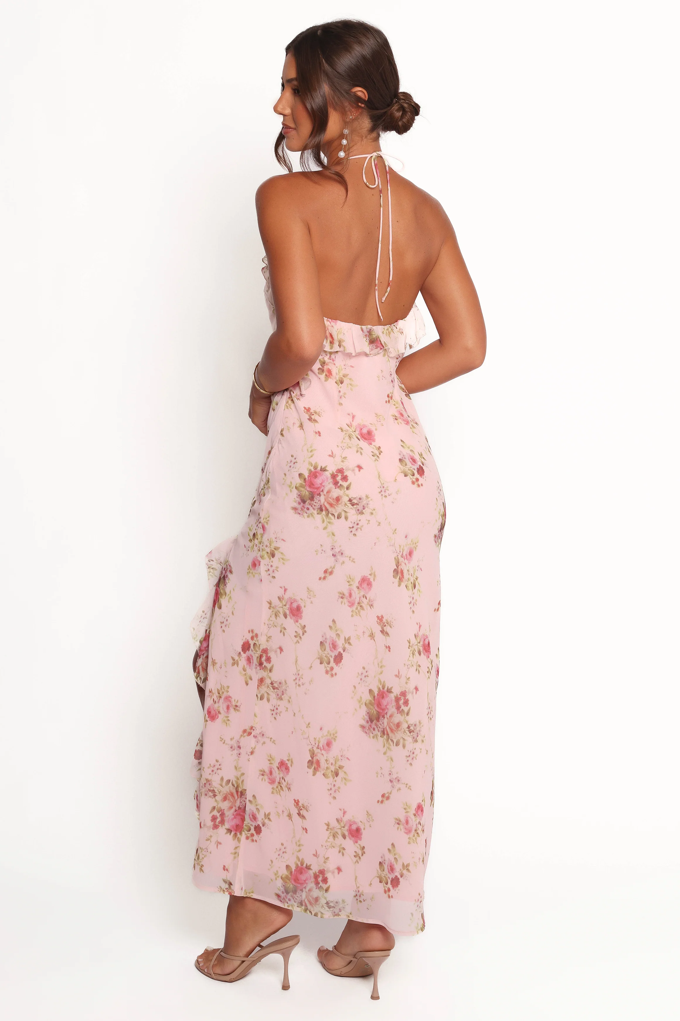 Patricia Maxi Dress - Pale Pink Floral