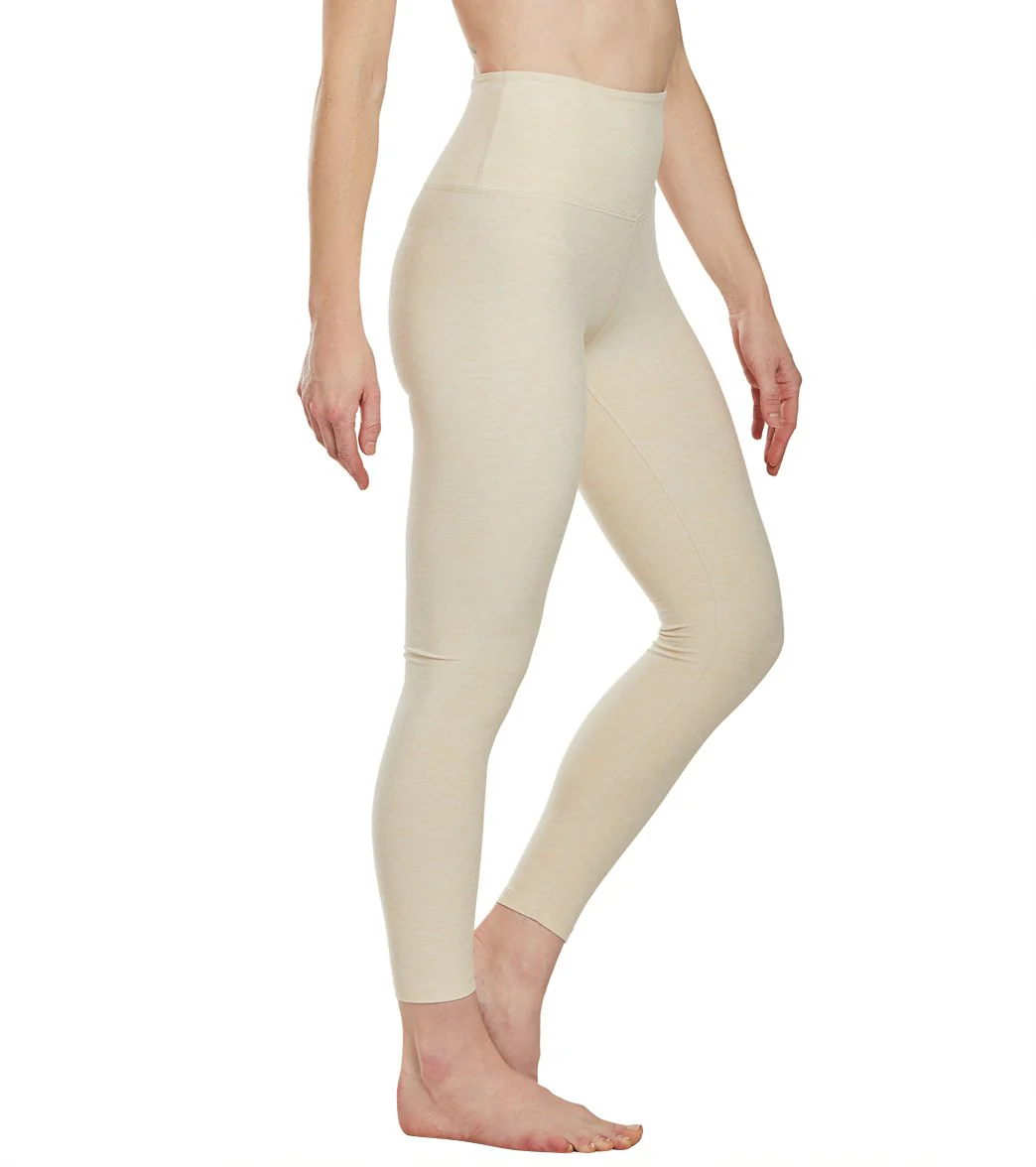 Beyond Yoga Spacedye High Waisted Caught In The Midi 7/8 Yoga Leggings Sandstone Almond