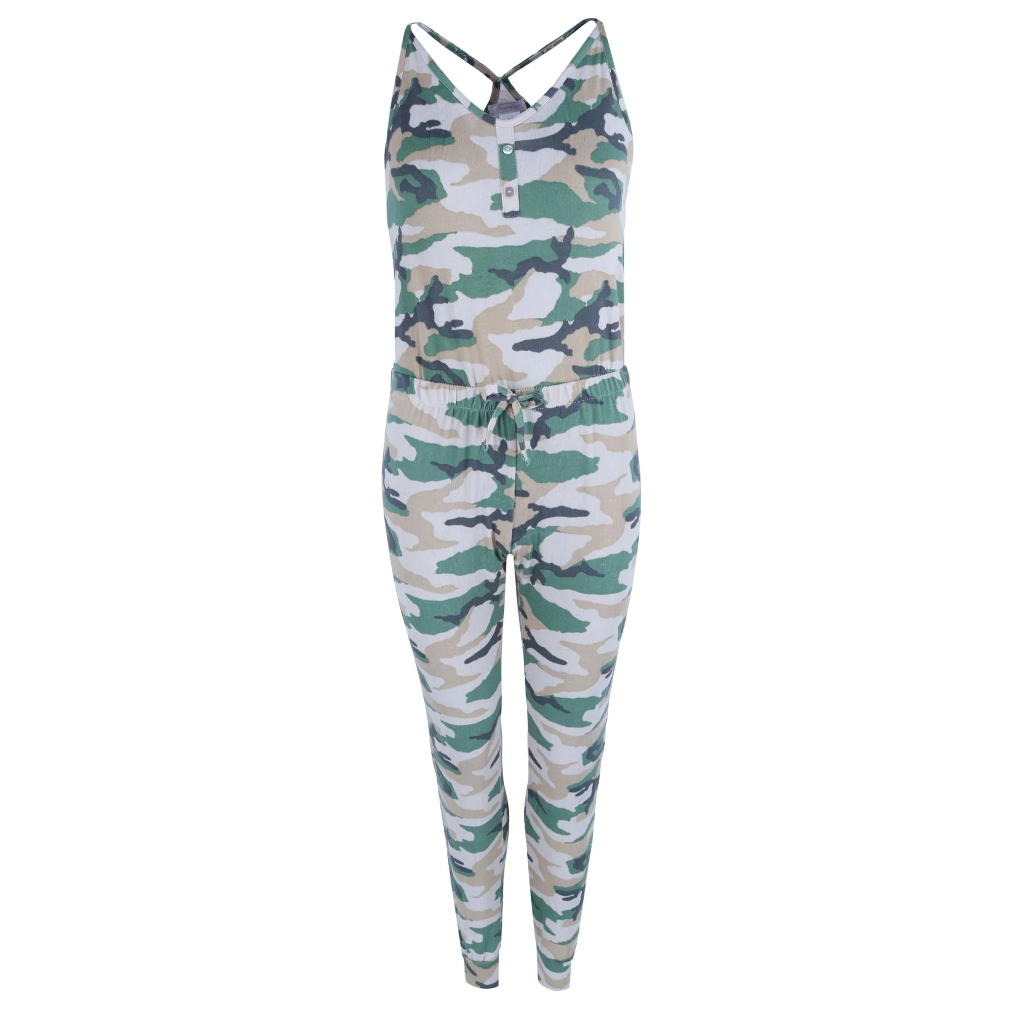 Women's Camo Print Knit Pajama Jumper