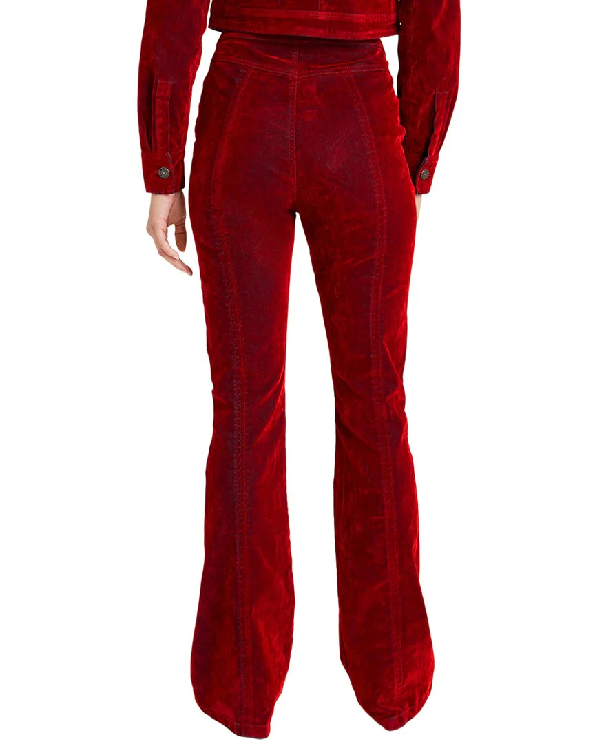 Cinq à Sept Flocked Denim Suzette Pant