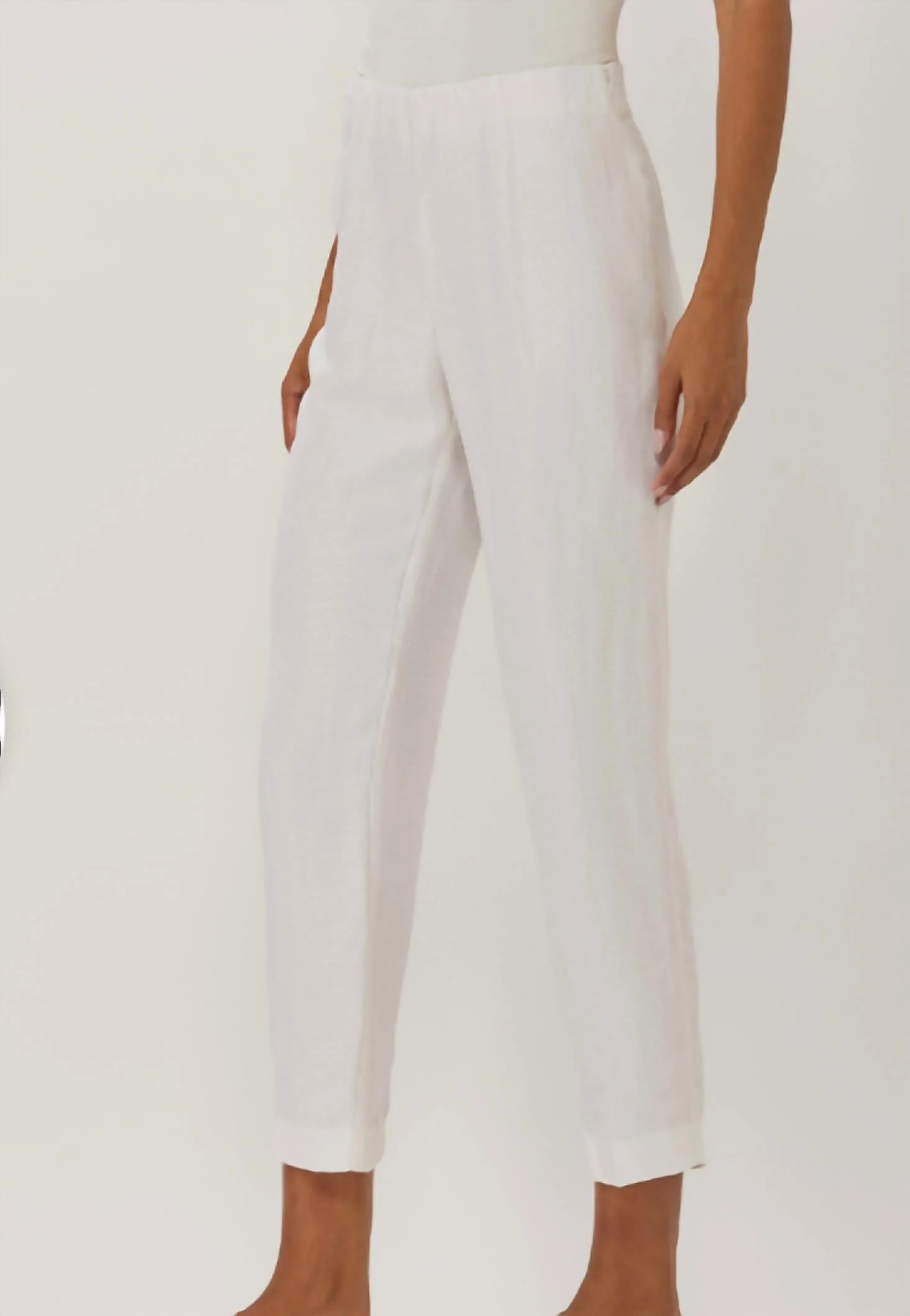 Sutton Cropped Pant In White