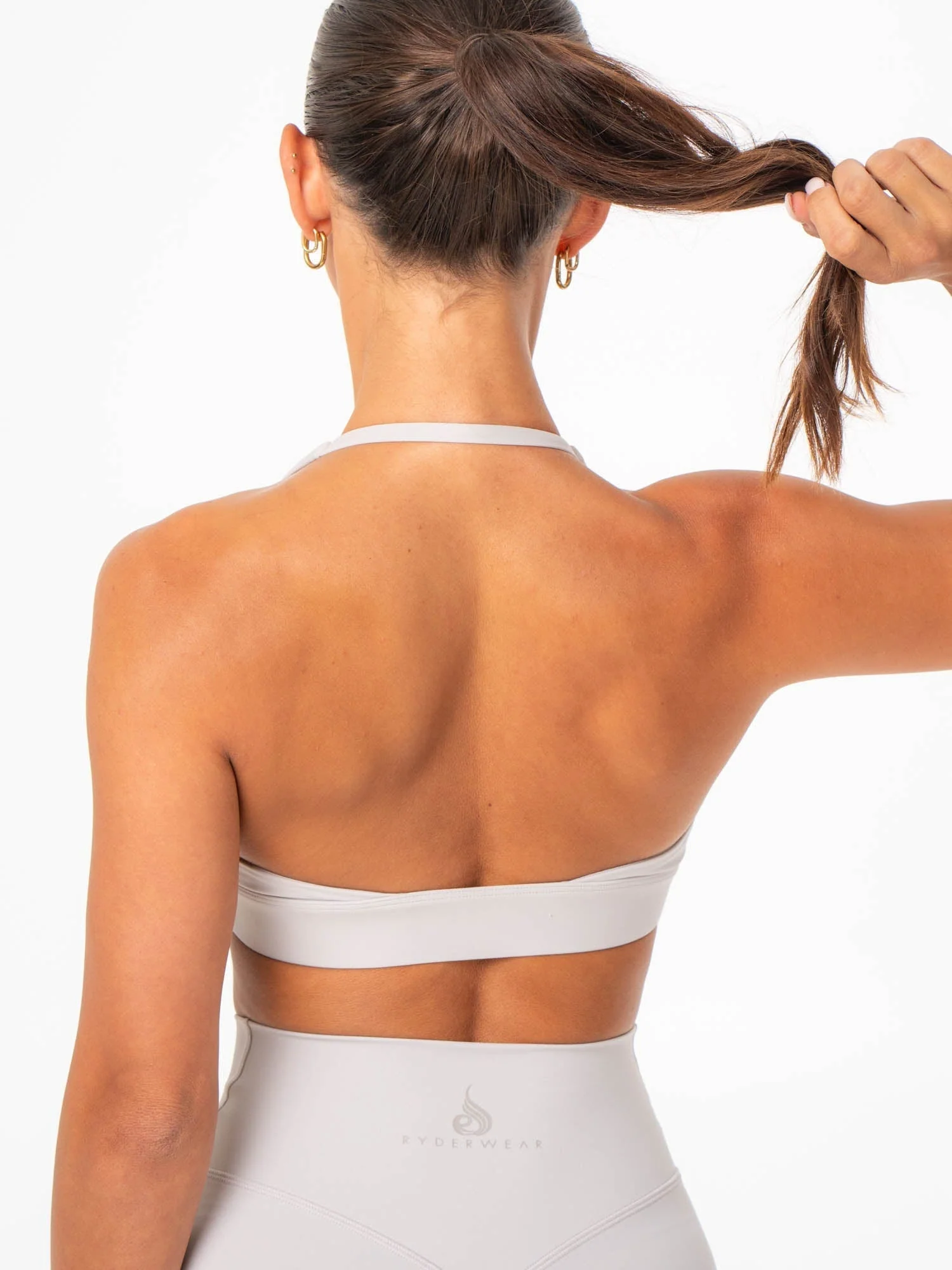 NKD Halter Sports Bra - Sugar Dust