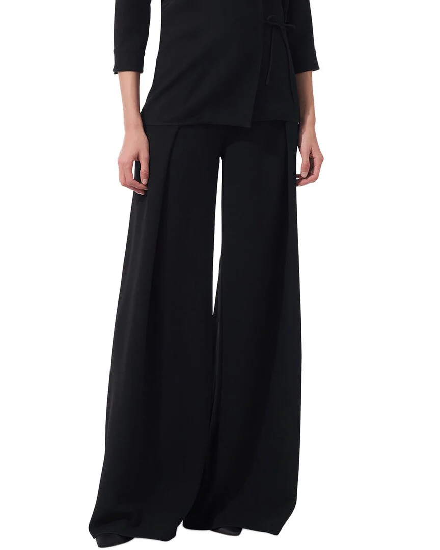Carolina Herrera High-Waist Wide Leg Pleated Pant