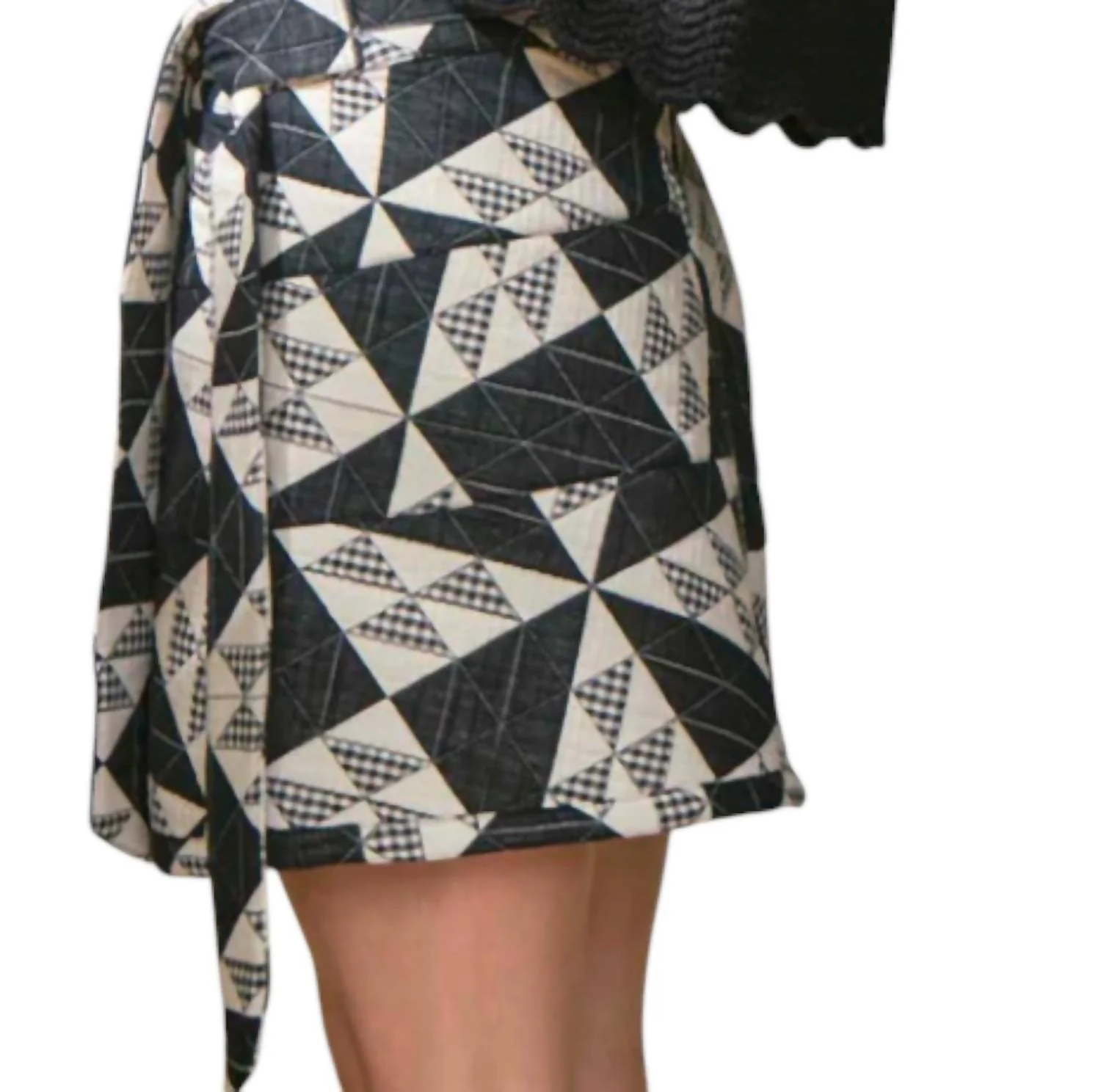 Bay Skirt In Quilted Gingham