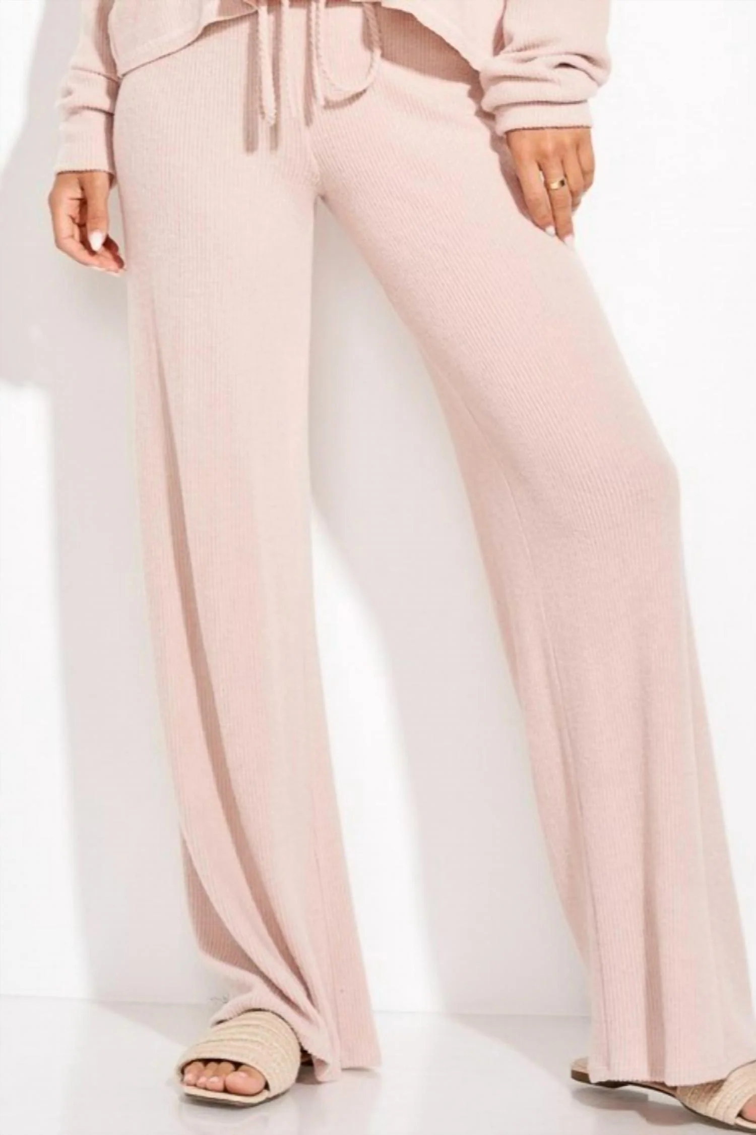 Leopard Leeping Holiday Loungewear In Blush, Brown