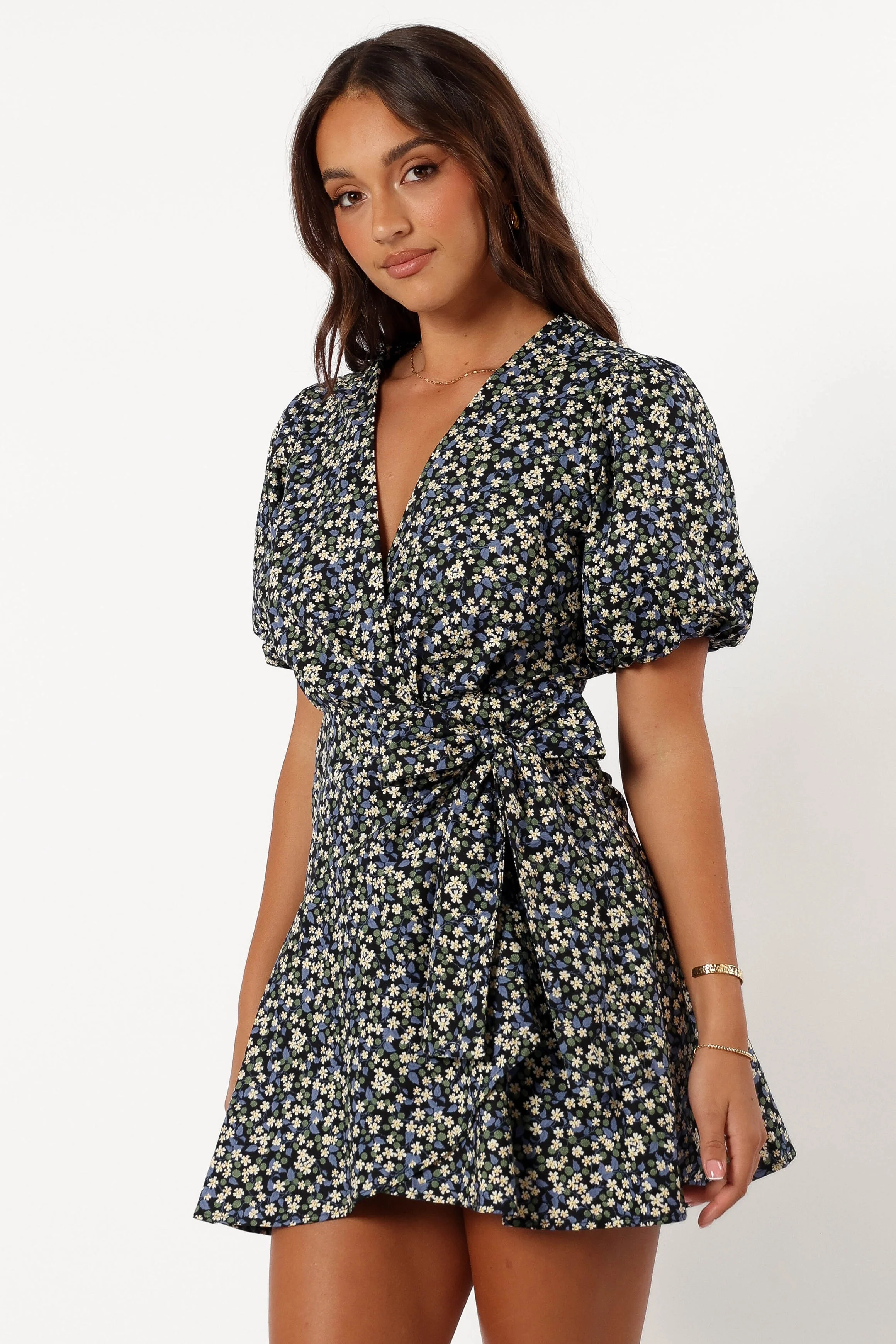 Kenn Wrap Mini Dress - Indigo Vanilla