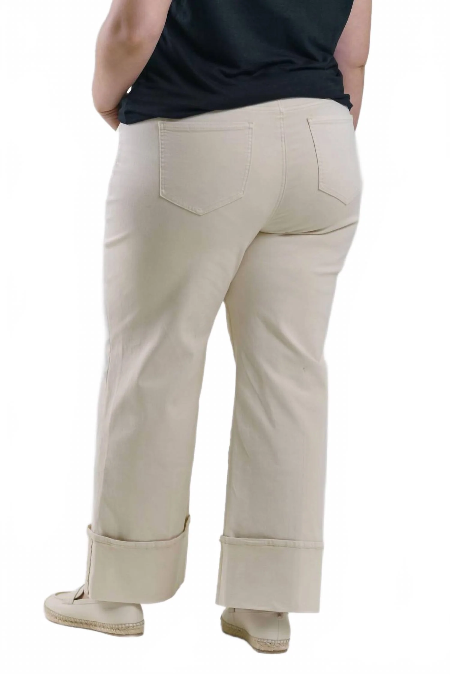 Teresa Wide Leg Jeans - Plus Size In White Creek