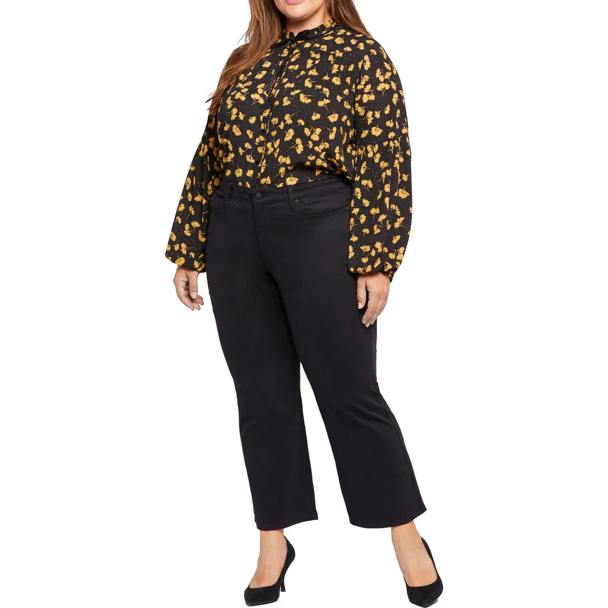 Julia Womens Relaxed High Rise Flare Jeans