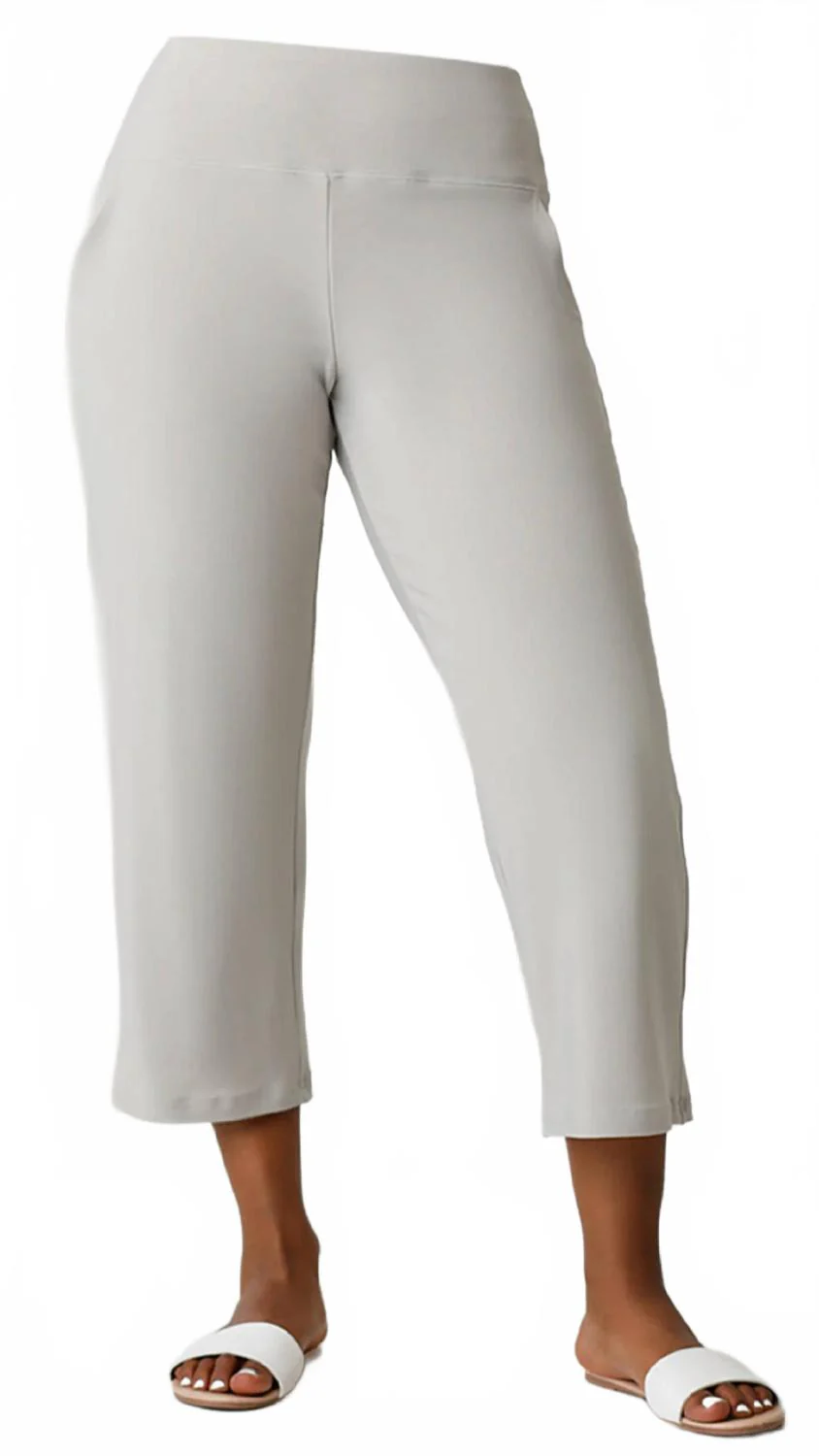 Straight Leg Crop Pant In Sand
