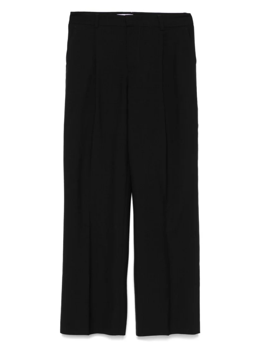 Tailored Black Trousers With Concealed Fastening
